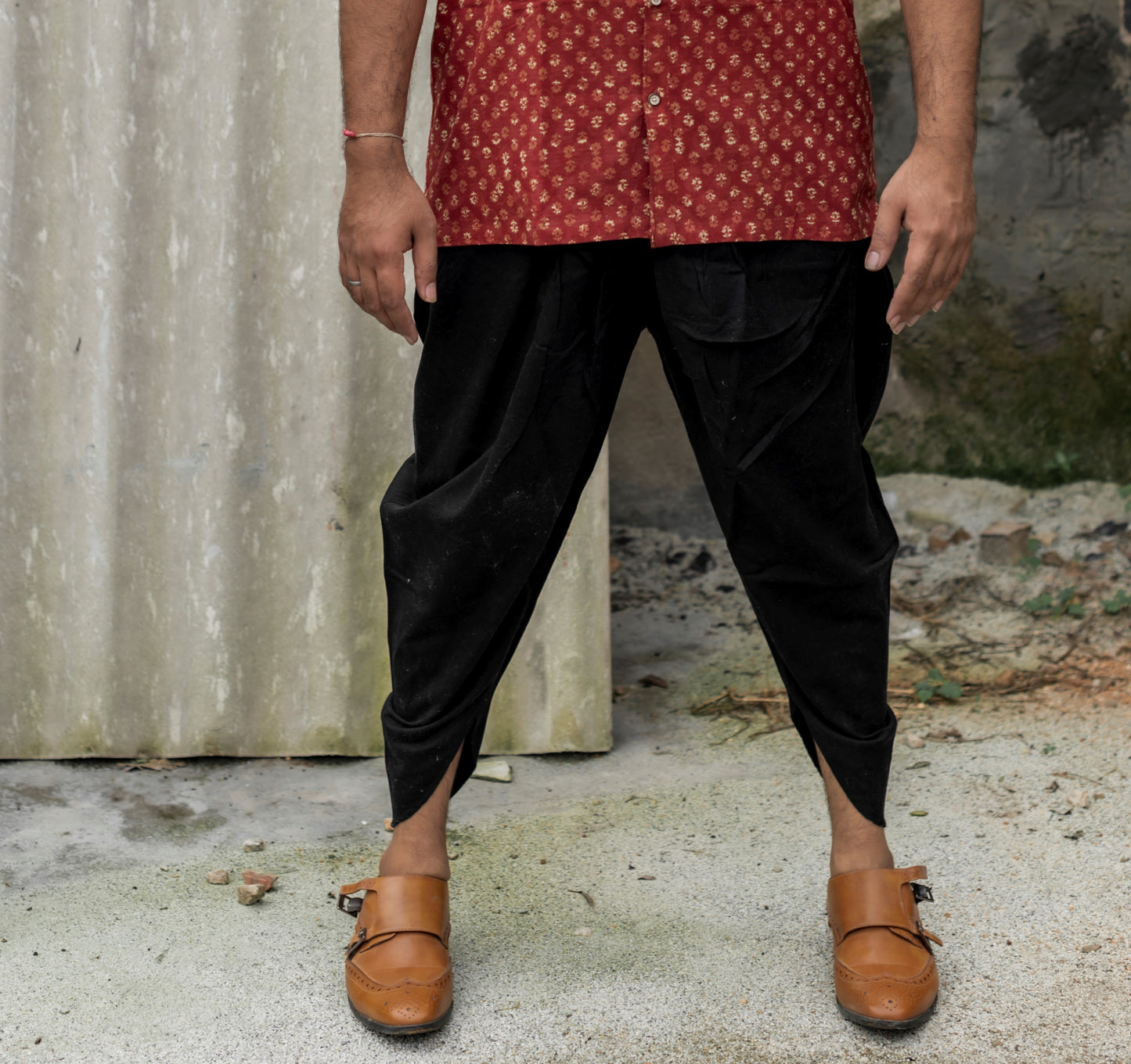 BLACK AFGHAN PANTS