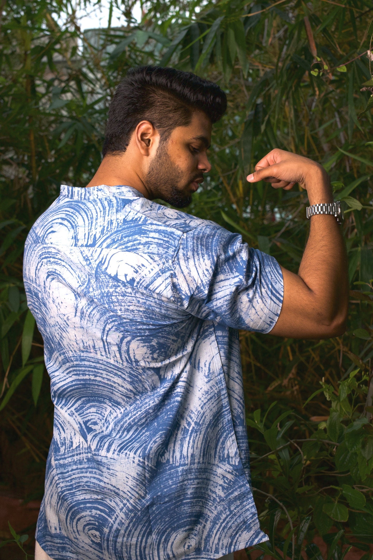 BATIK BLUE WHIRLPOOL SHIRT