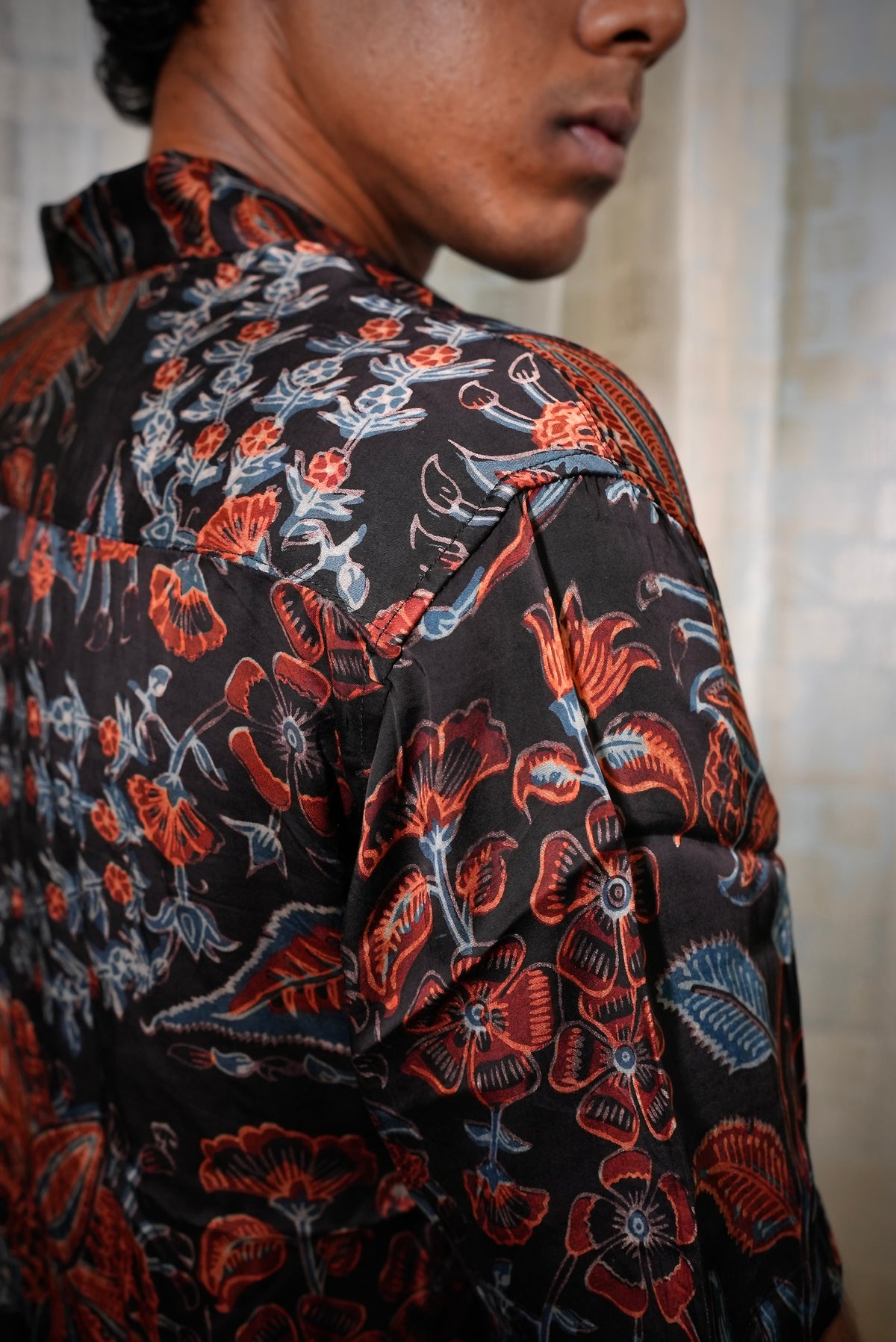 MODALE BLACK FLORAL SHIRT