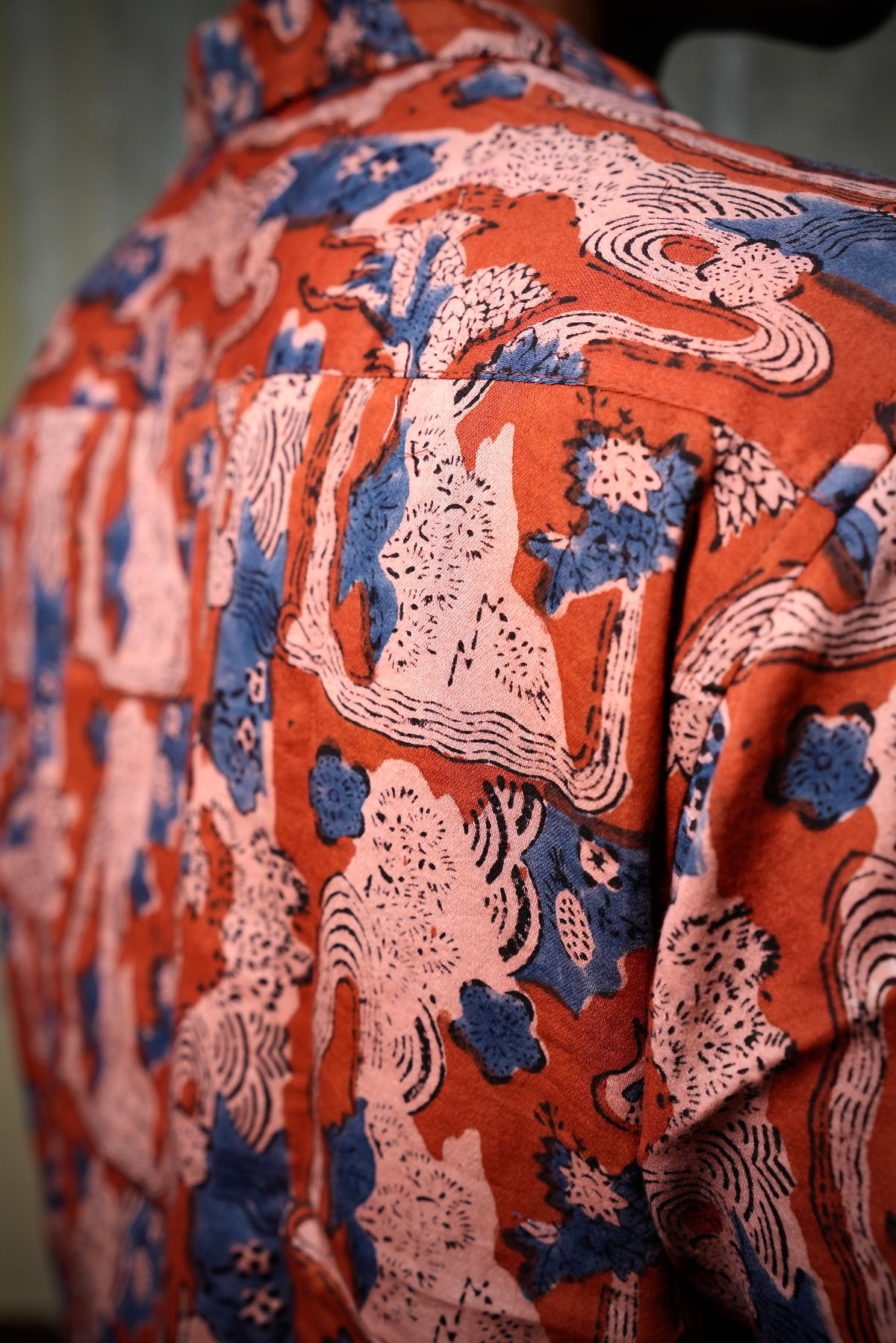 AJRAKH MAJET ABSTRACT SHIRT