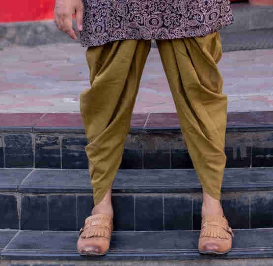 OLIVE GREEN AFGHAN PANTS