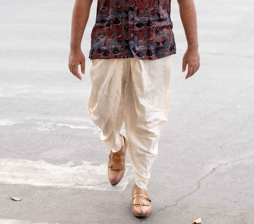 OFF WHITE AFGHAN PANTS