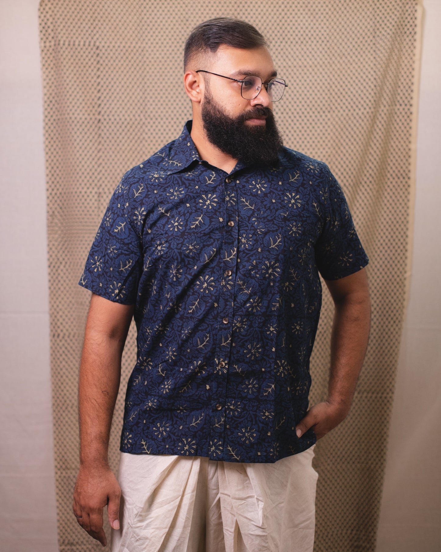 AJRAKH HEENA FLORAL SHIRT