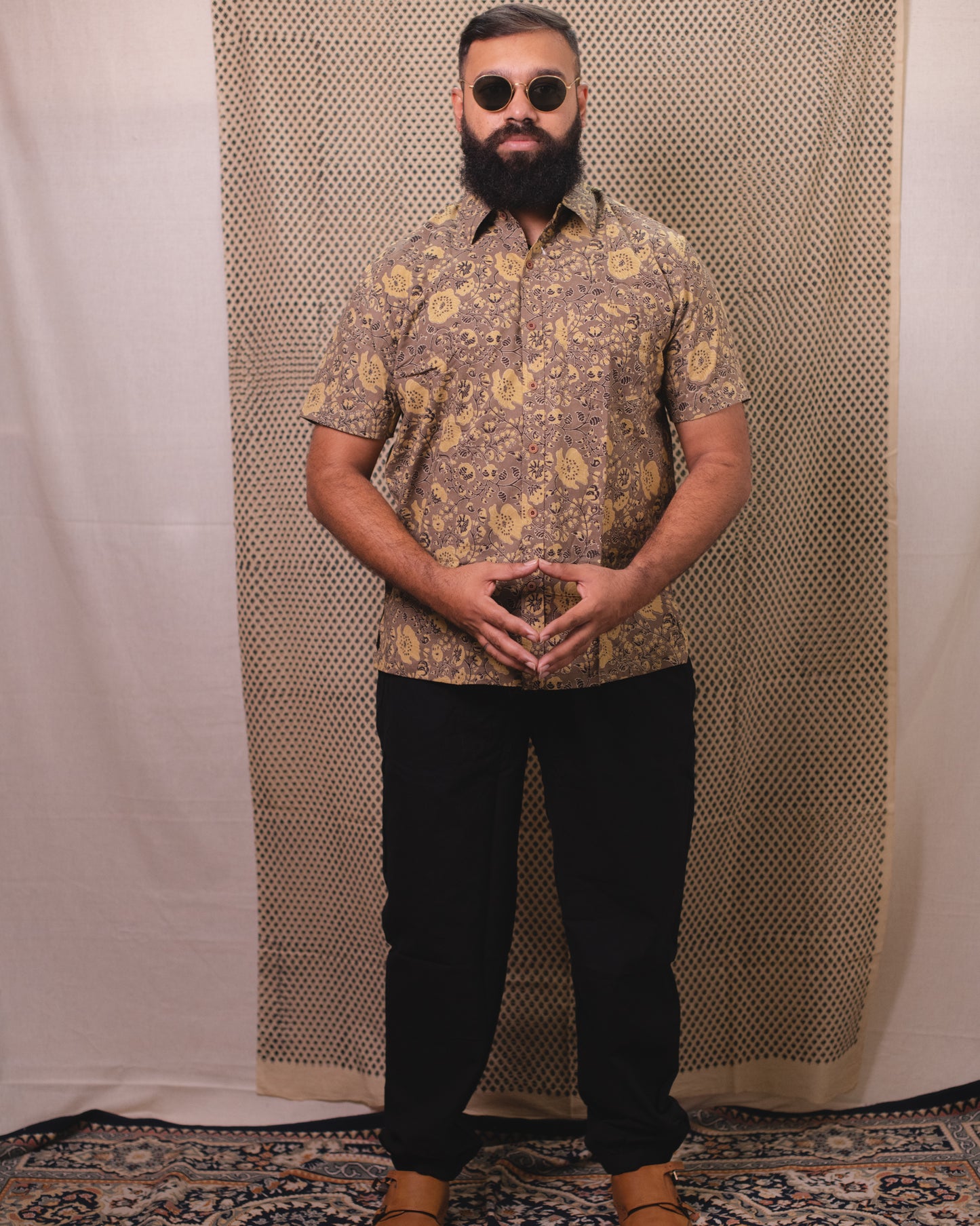 AJRAKH KASHISH NOSTALGIC FLORA SHIRT