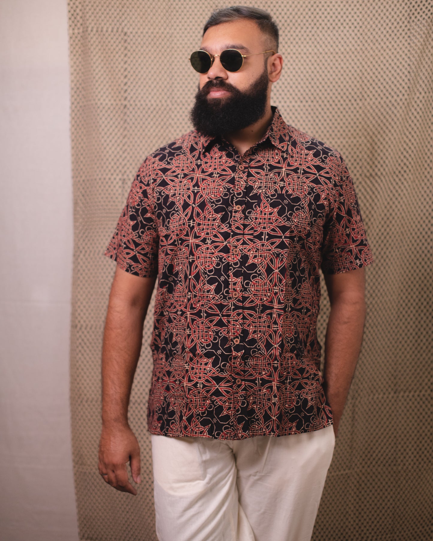 BLACK RANGOLI SHIRT