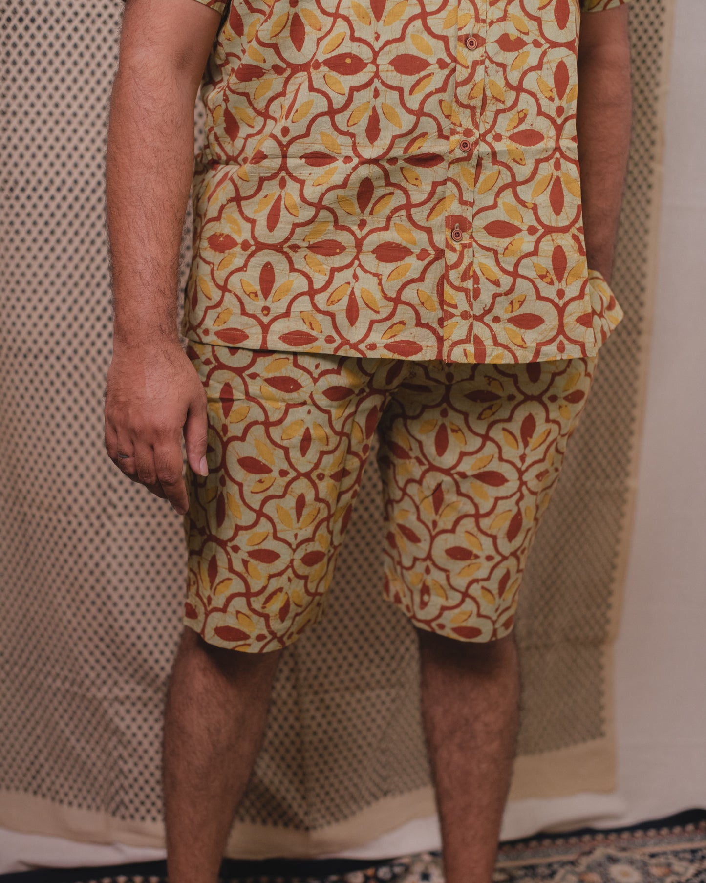 BATIK GREEN FLORAL COORD SET