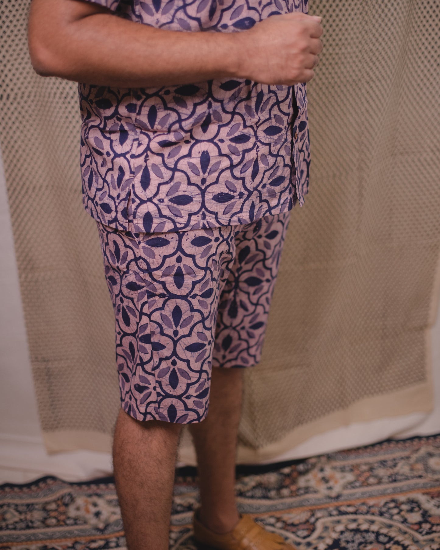 BATIK LAVENDER FLORAL COORD SET