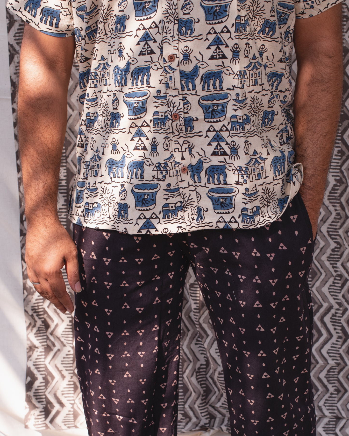 BEIGE ANIMAL SHIRT