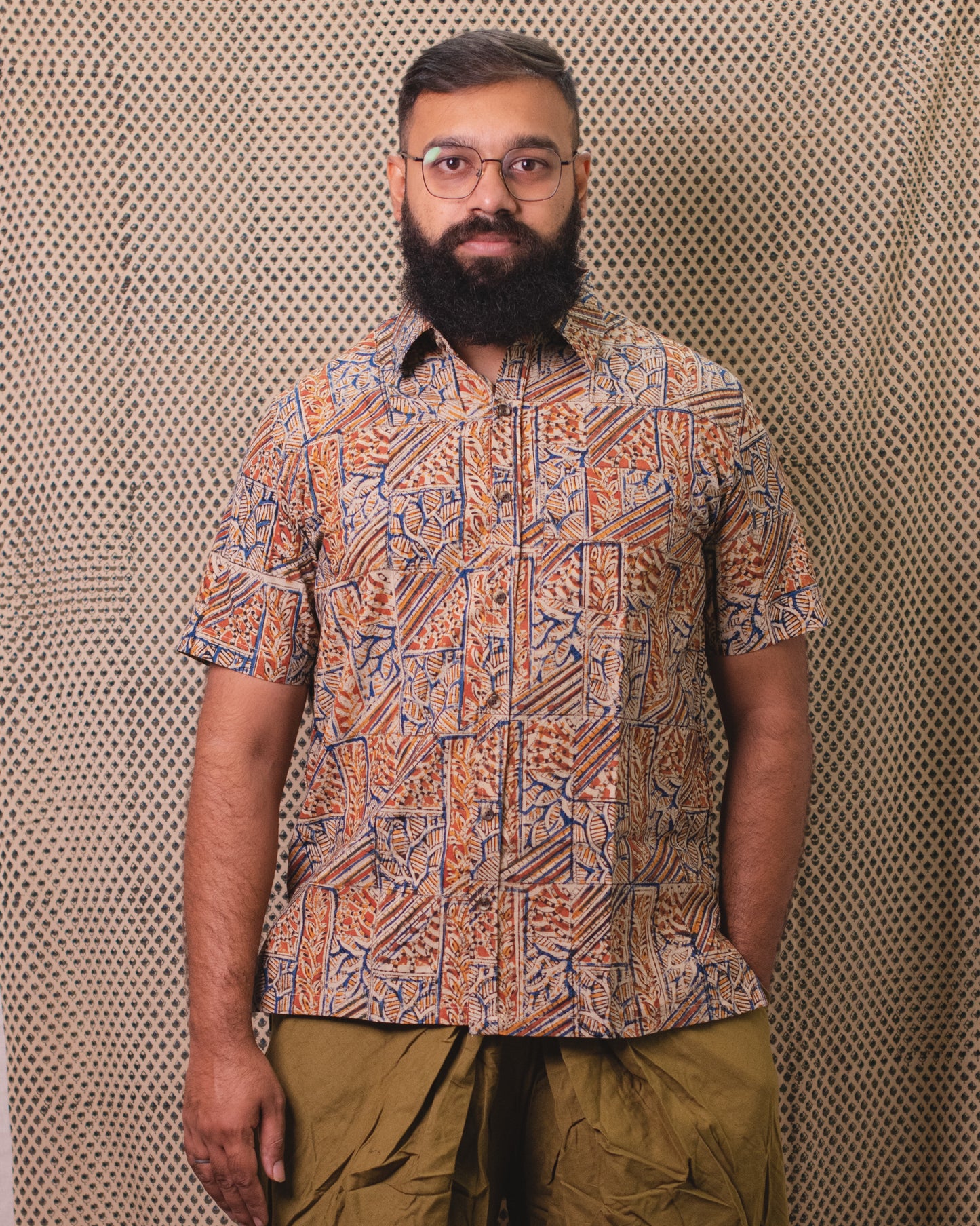 KALAMKARI MUSTARD SHIRT