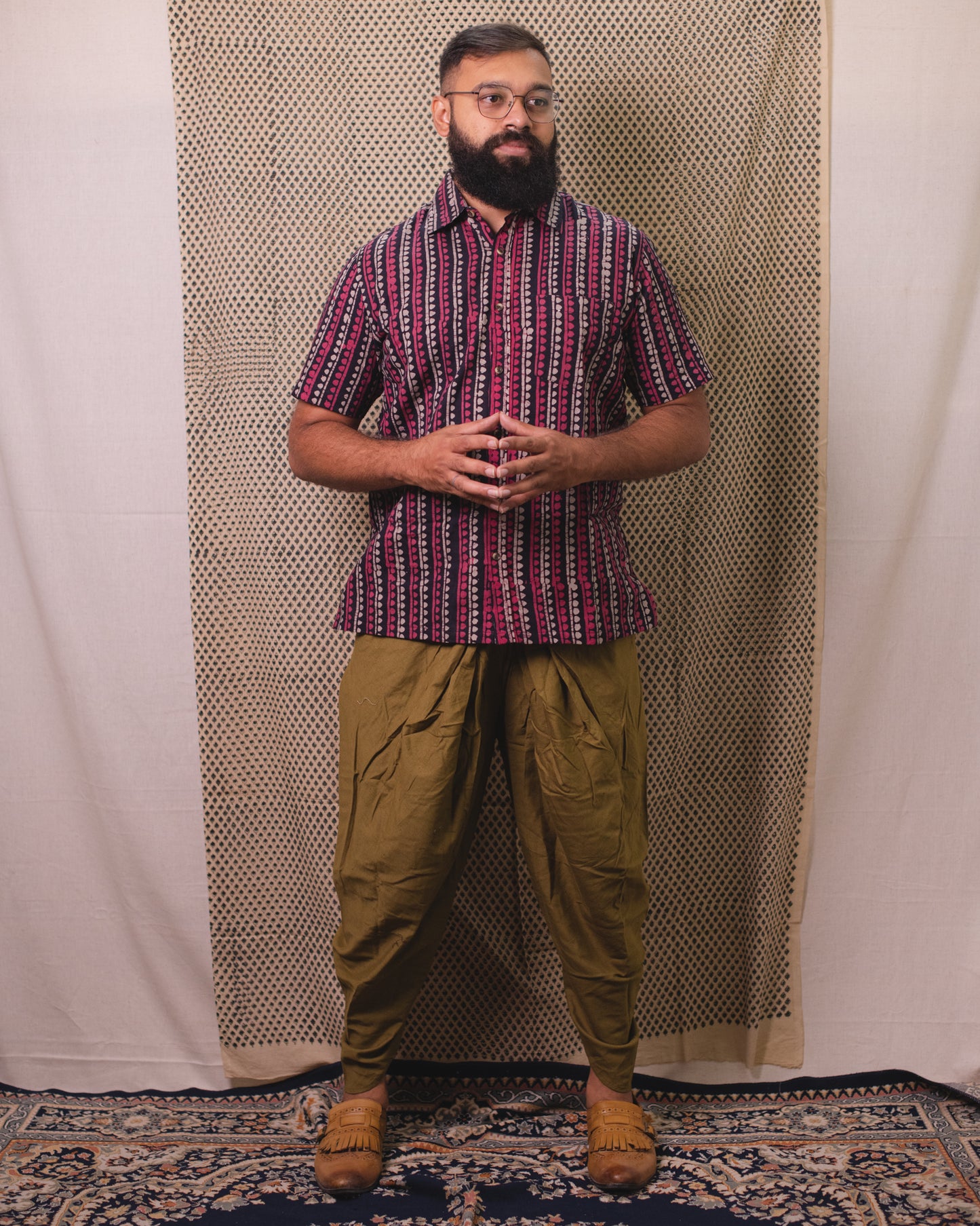 BATIK MAJENTA STRIPES SHIRT
