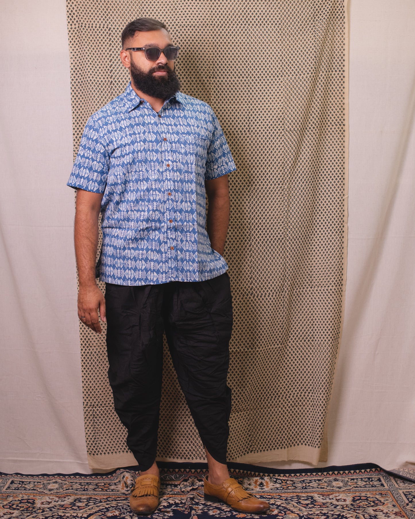 BATIK CERULEAN BLUE SHIRT