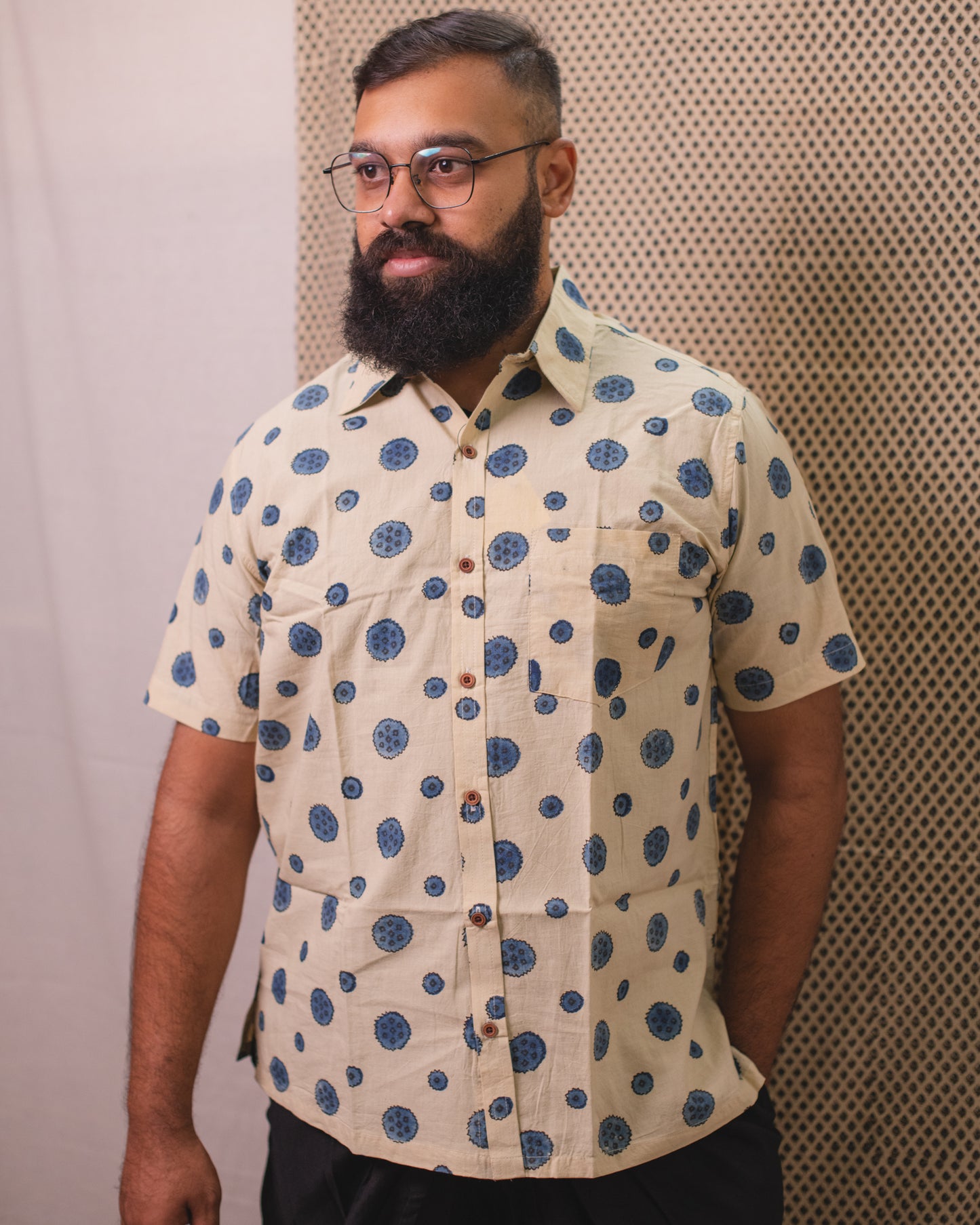 AJRAKH NATURAL INDIGO AMEOBA