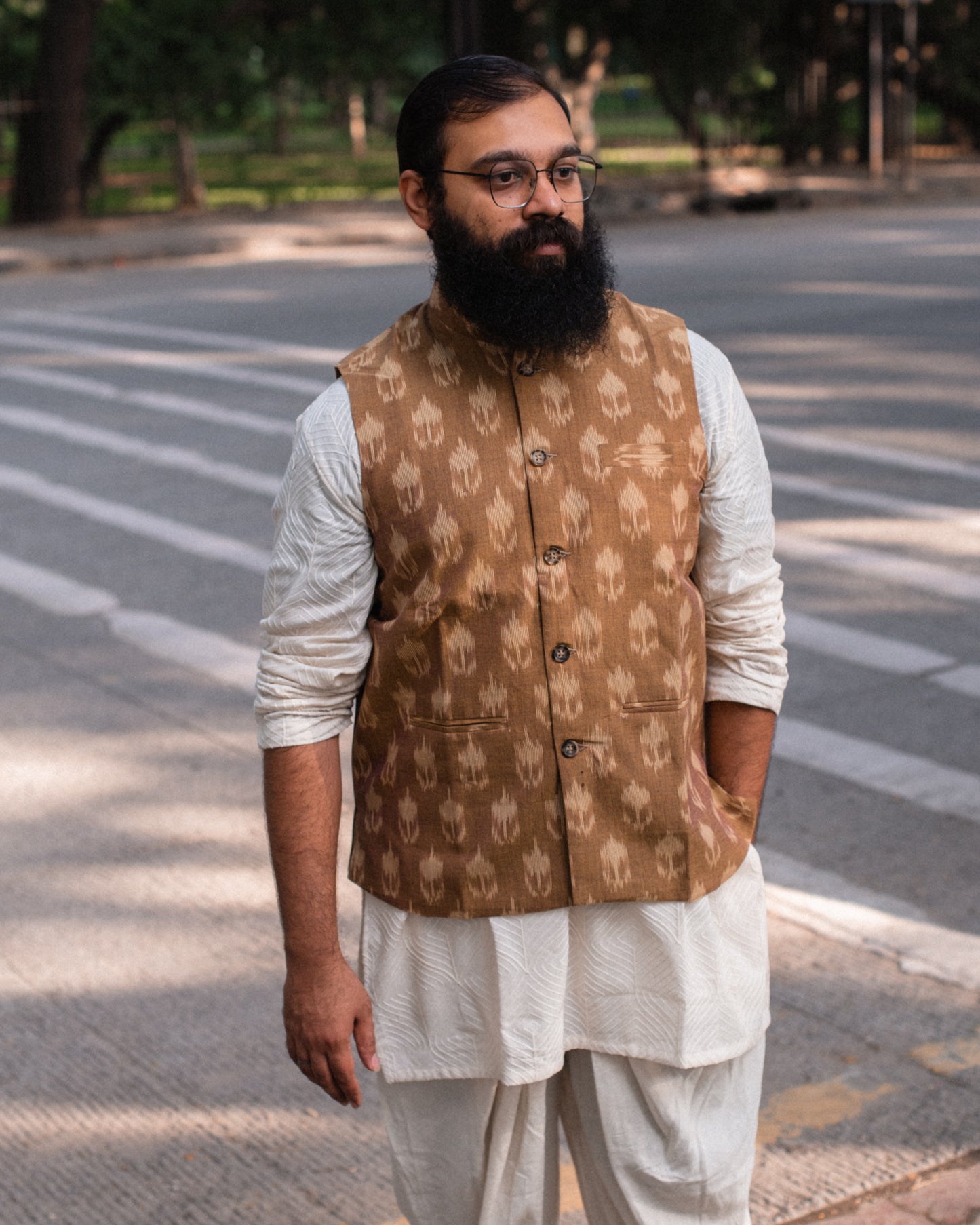 MUSTARD PINE IKKAT MJ