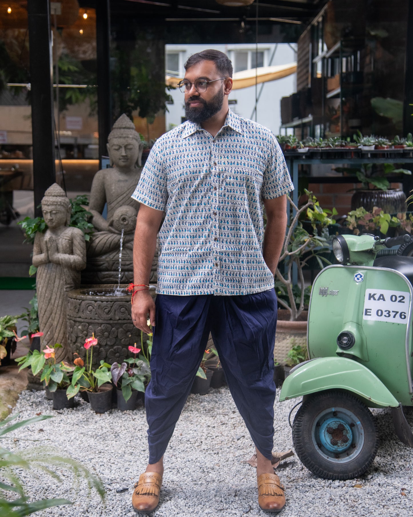 INDIGO WARLI SHIRT