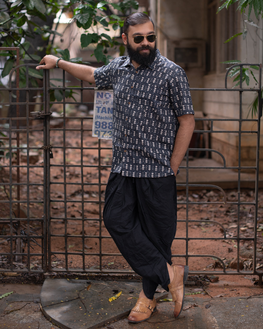 BLACK AFGHAN PANTS