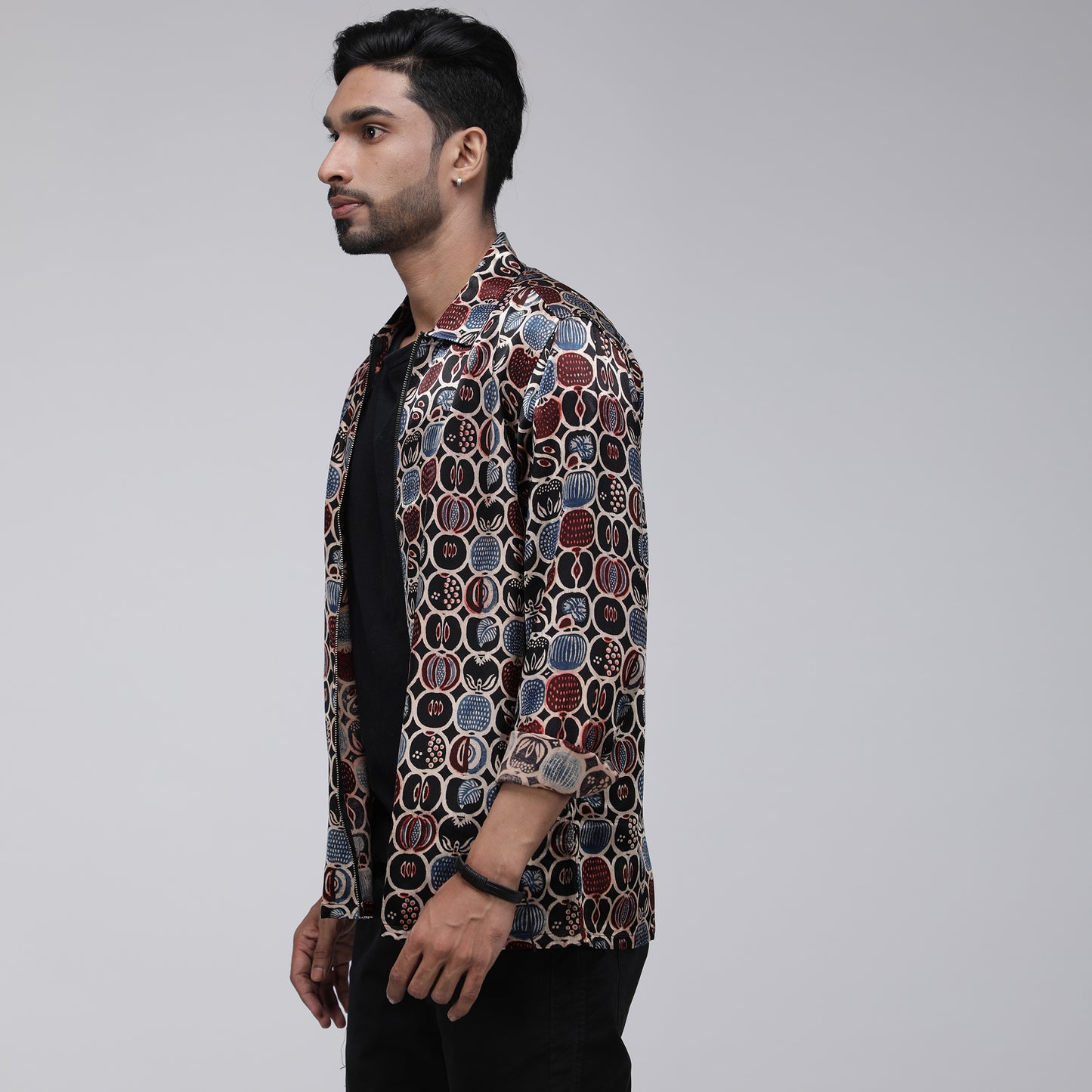 MASHRU BLACK PUMKIN ZIPPER