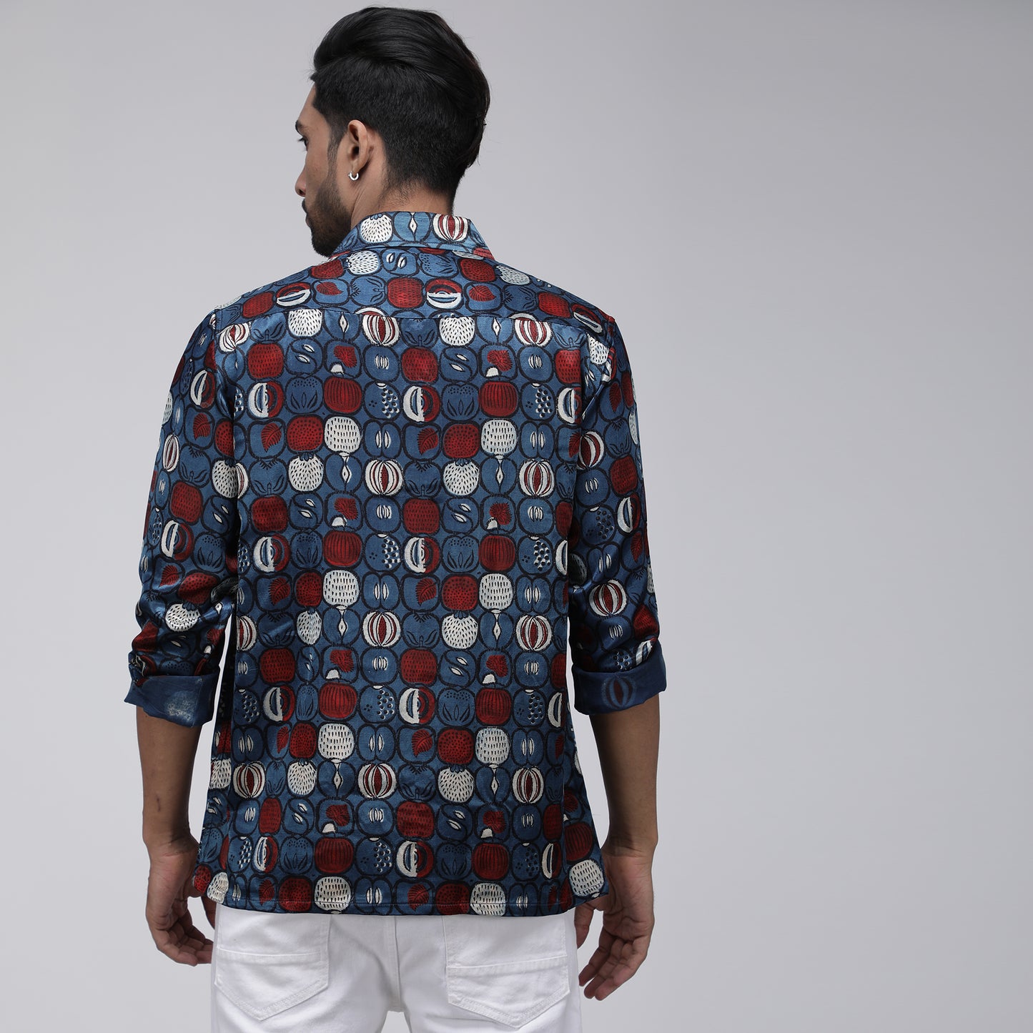 MASHRU INDIGO PUMKIN ZIPPER