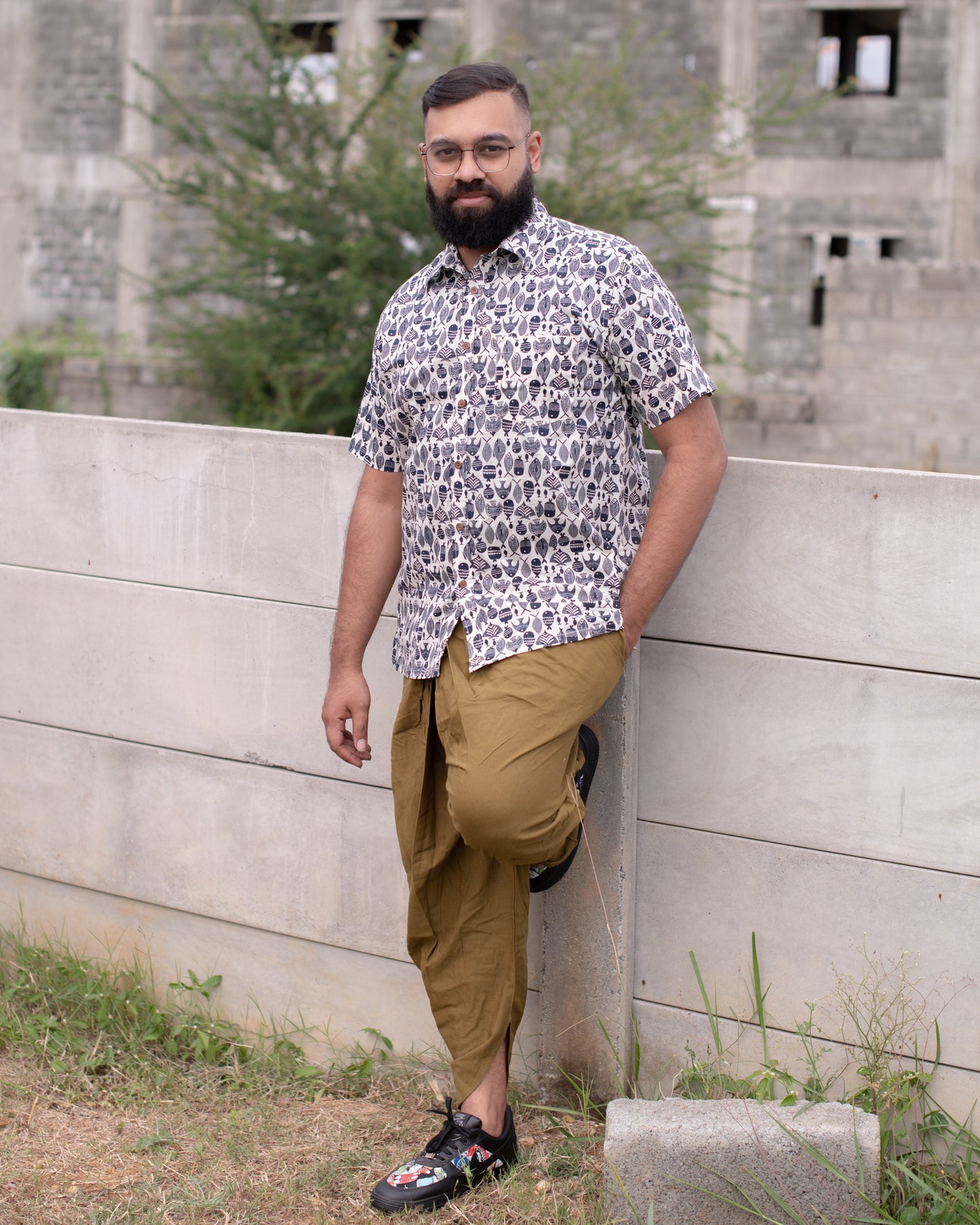 INDIGO FISH SHIRT