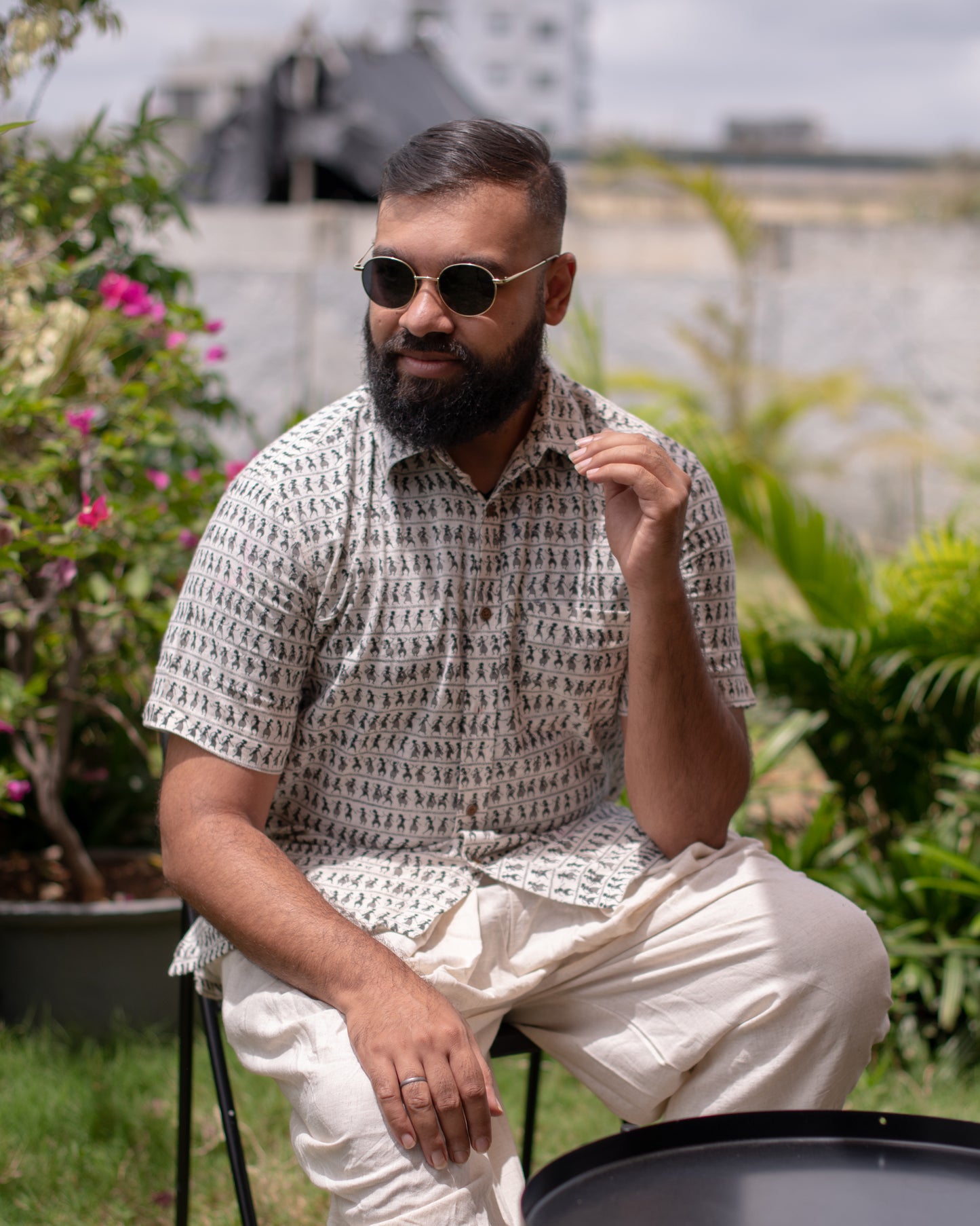 BLACK WARLI SHIRT