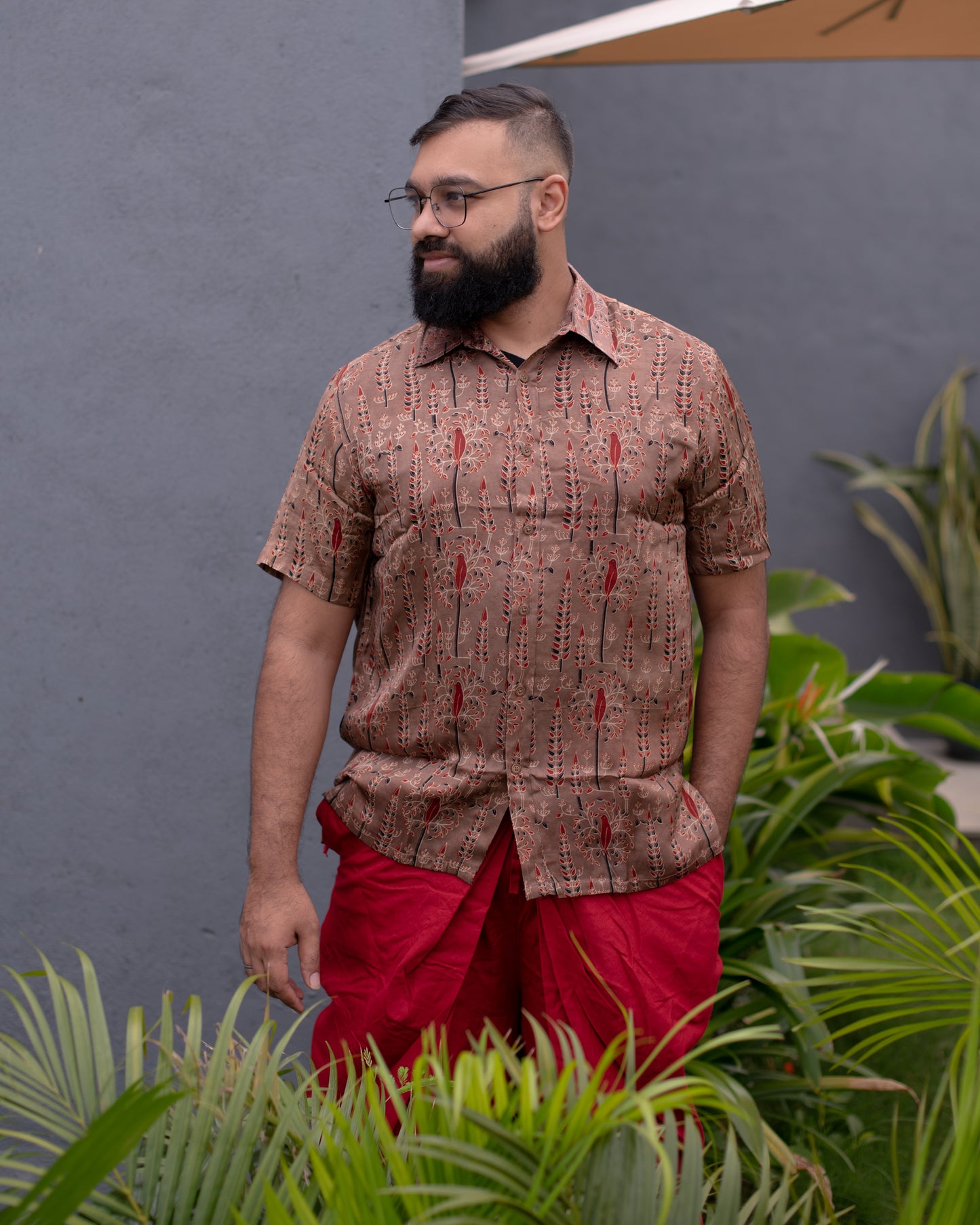 MODALE BROWN PARROT SHIRT