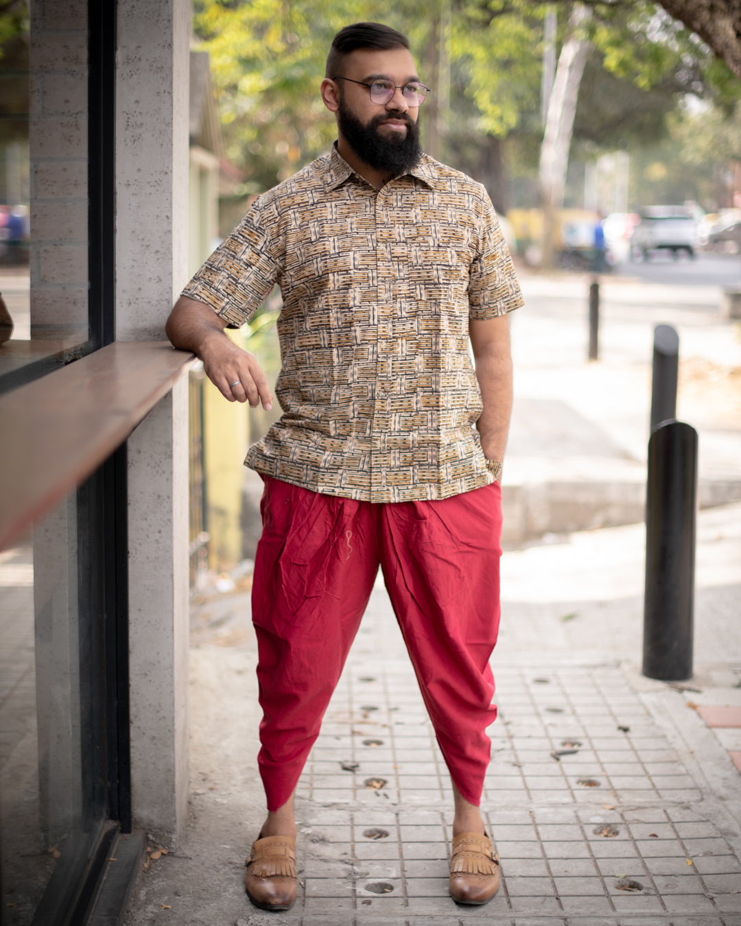 MAROON AFGHAN PANTS