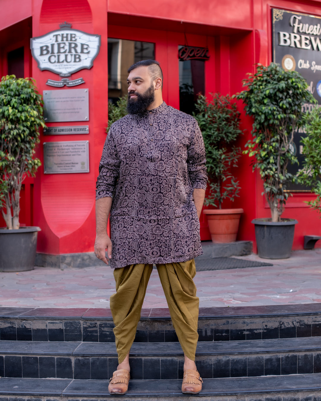 OLIVE GREEN AFGHAN PANTS