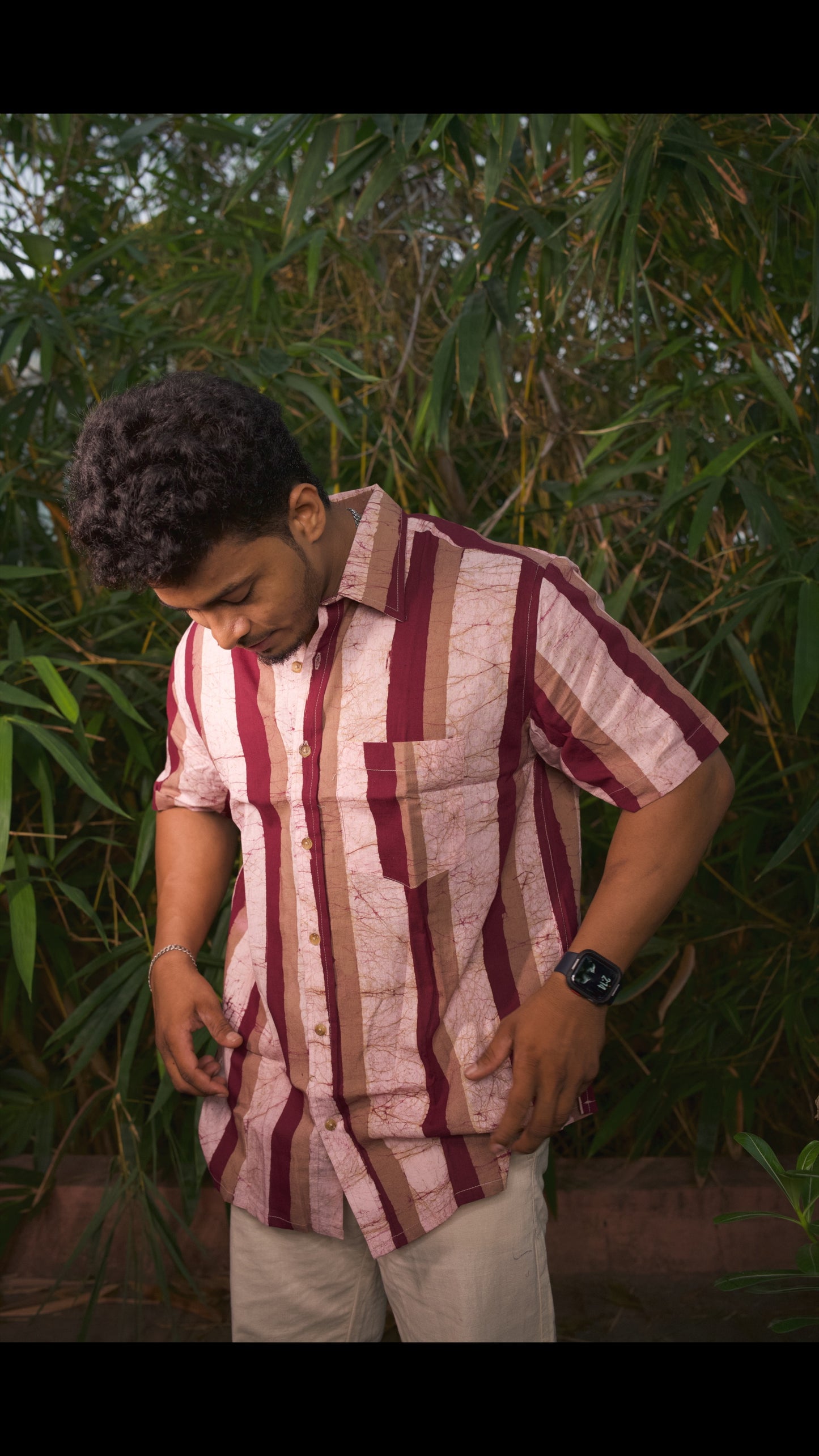 AJRAKH HENNA FLORAL SHIRT