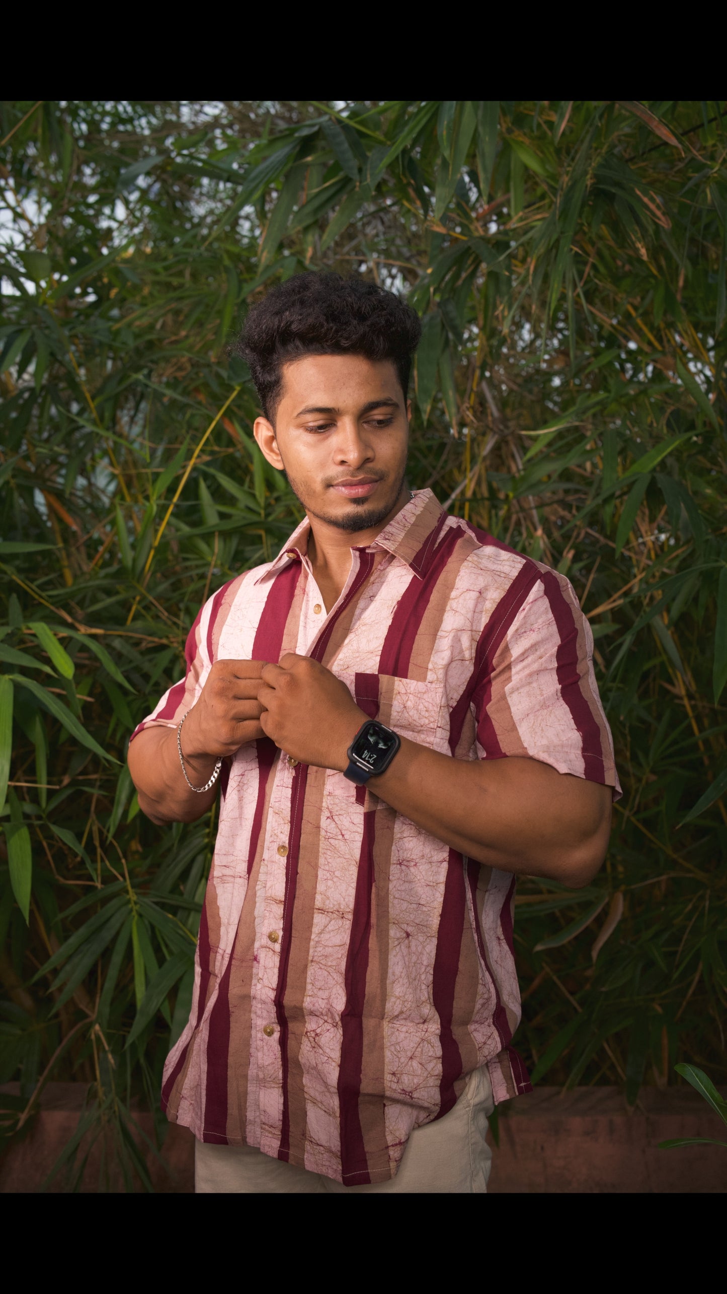 AJRAKH HENNA FLORAL SHIRT