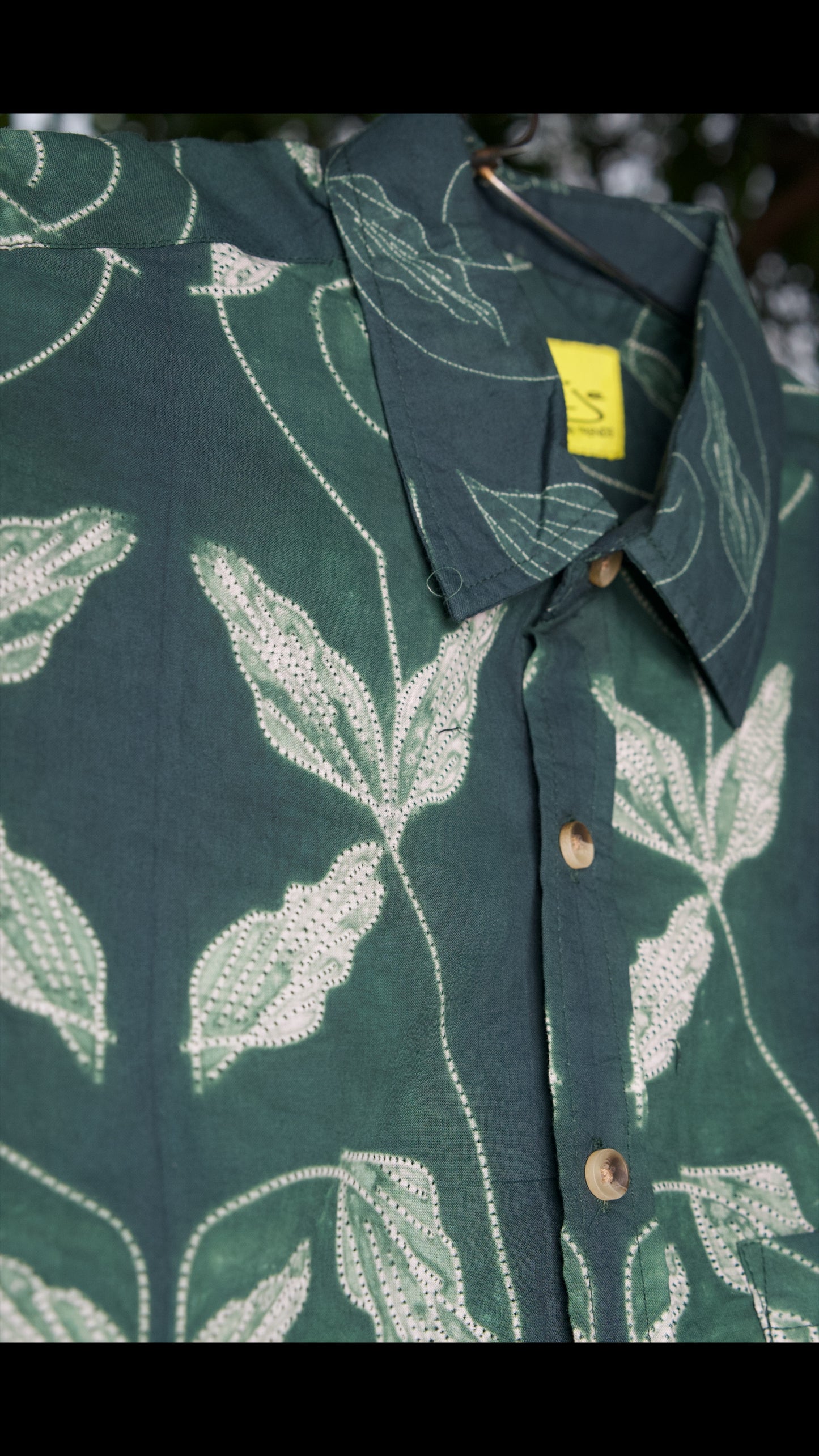 AJRAKH HENNA FLORAL SHIRT