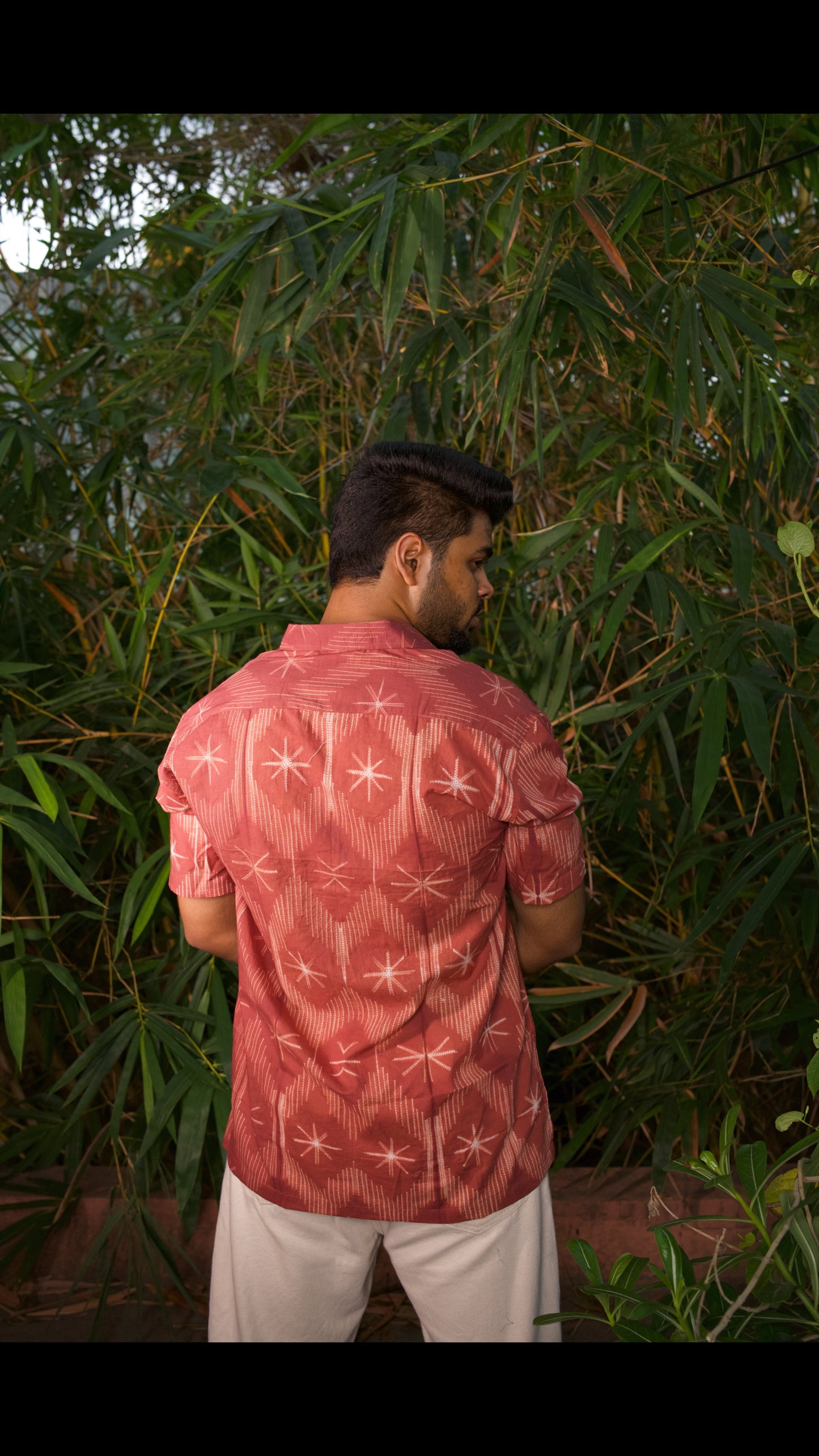 AJRAKH HENNA FLORAL SHIRT
