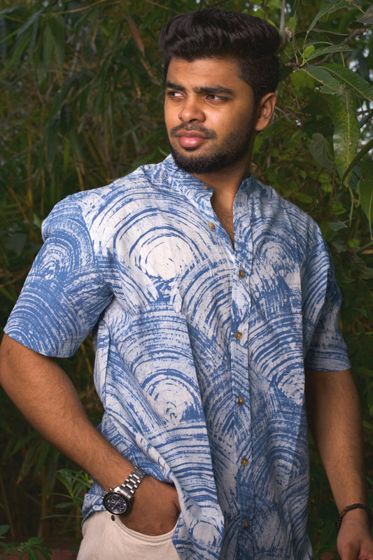 BATIK BLUE WHIRLPOOL SHIRT