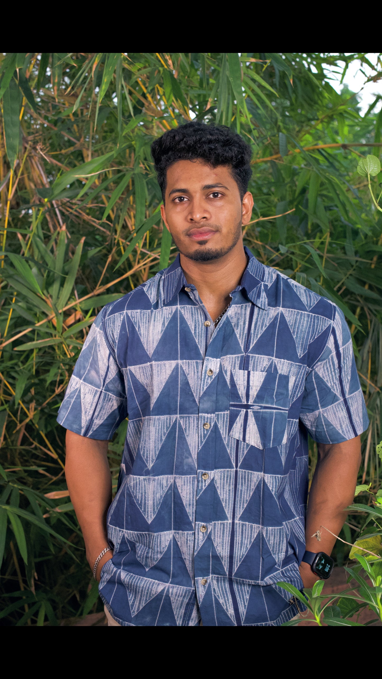 AJRAKH HENNA FLORAL SHIRT
