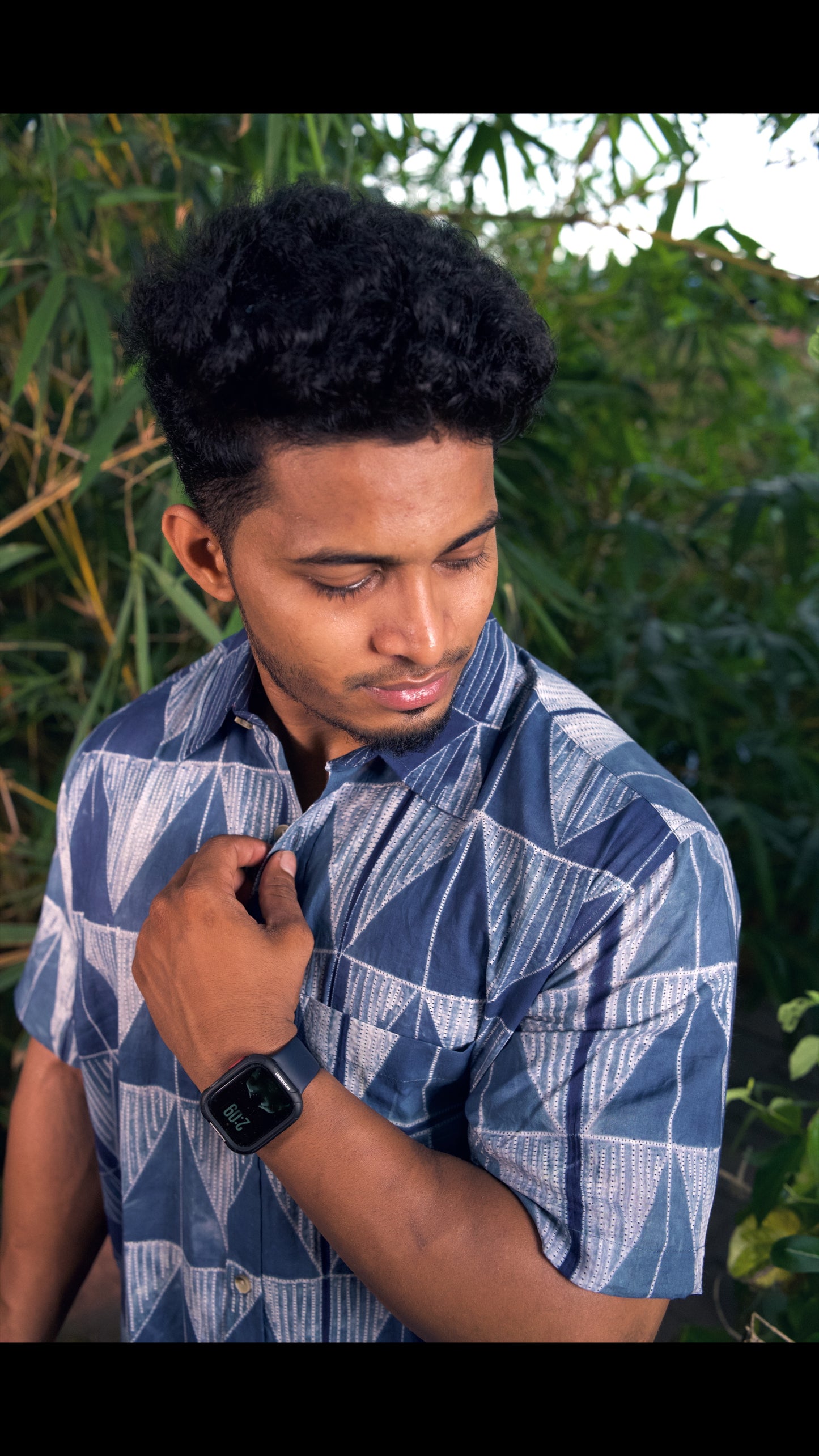 AJRAKH HENNA FLORAL SHIRT