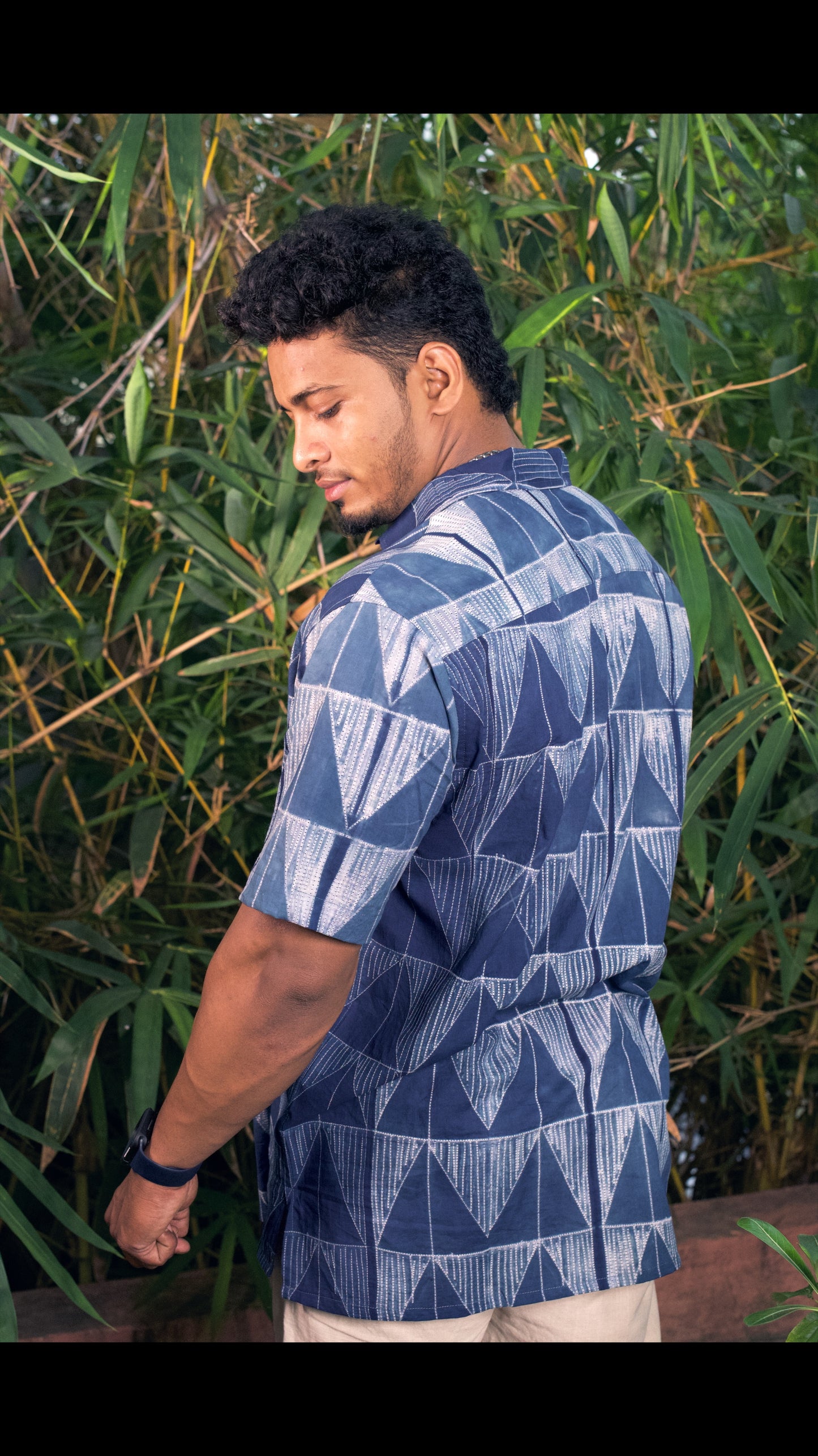 AJRAKH HENNA FLORAL SHIRT