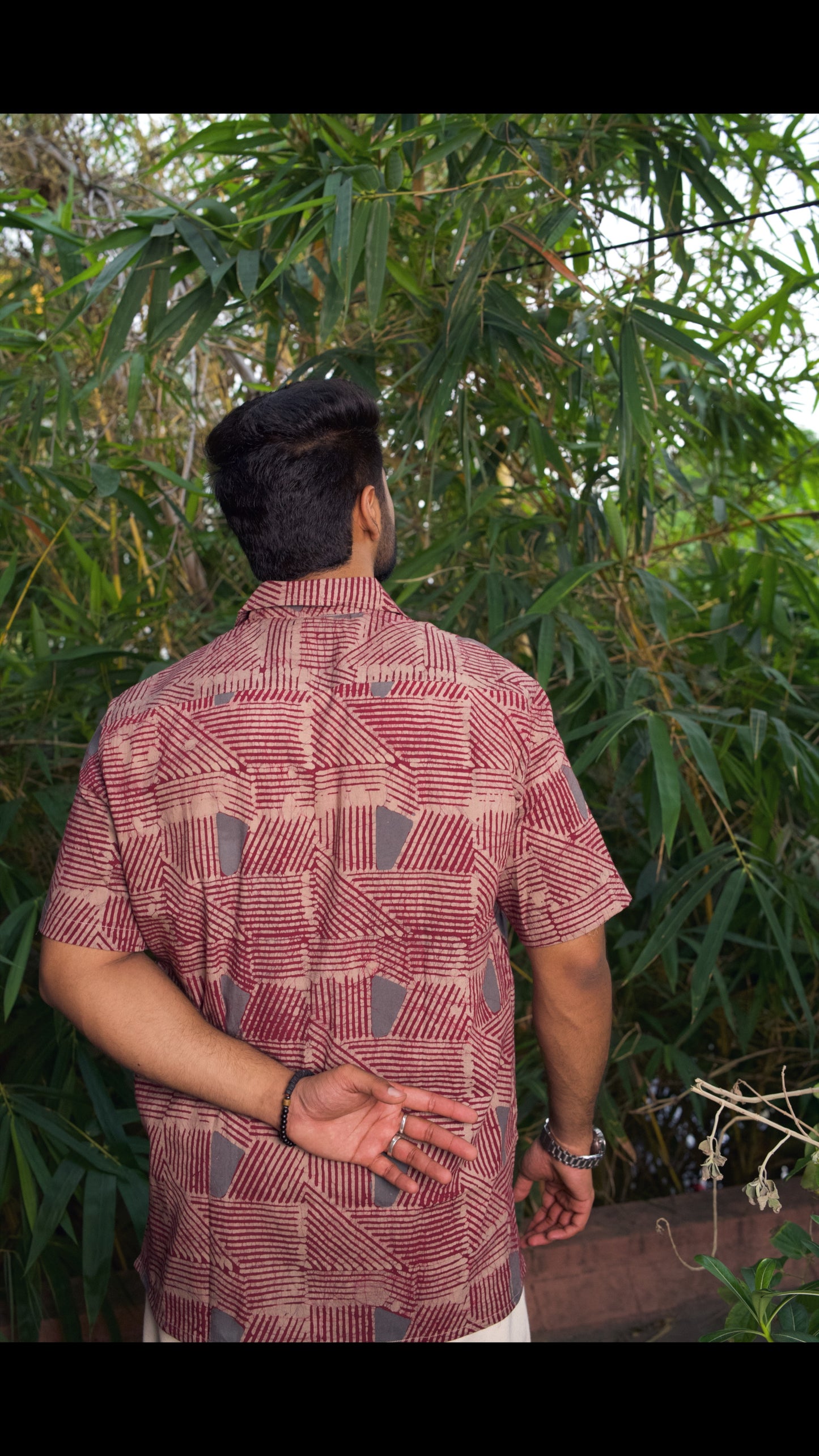 AJRAKH HENNA FLORAL SHIRT