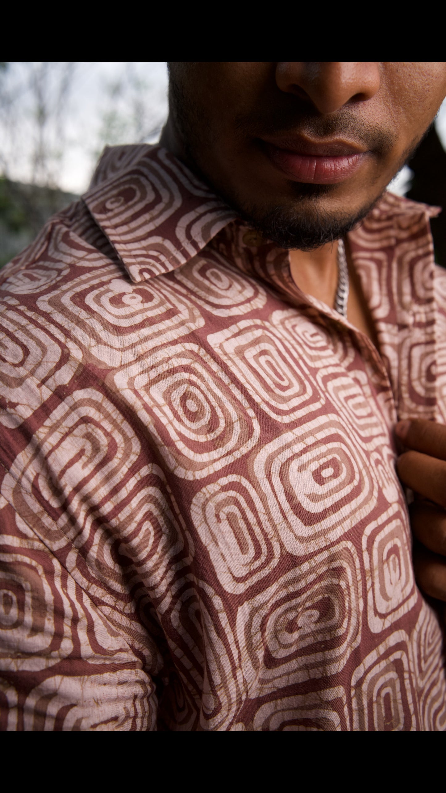 AJRAKH HENNA FLORAL SHIRT