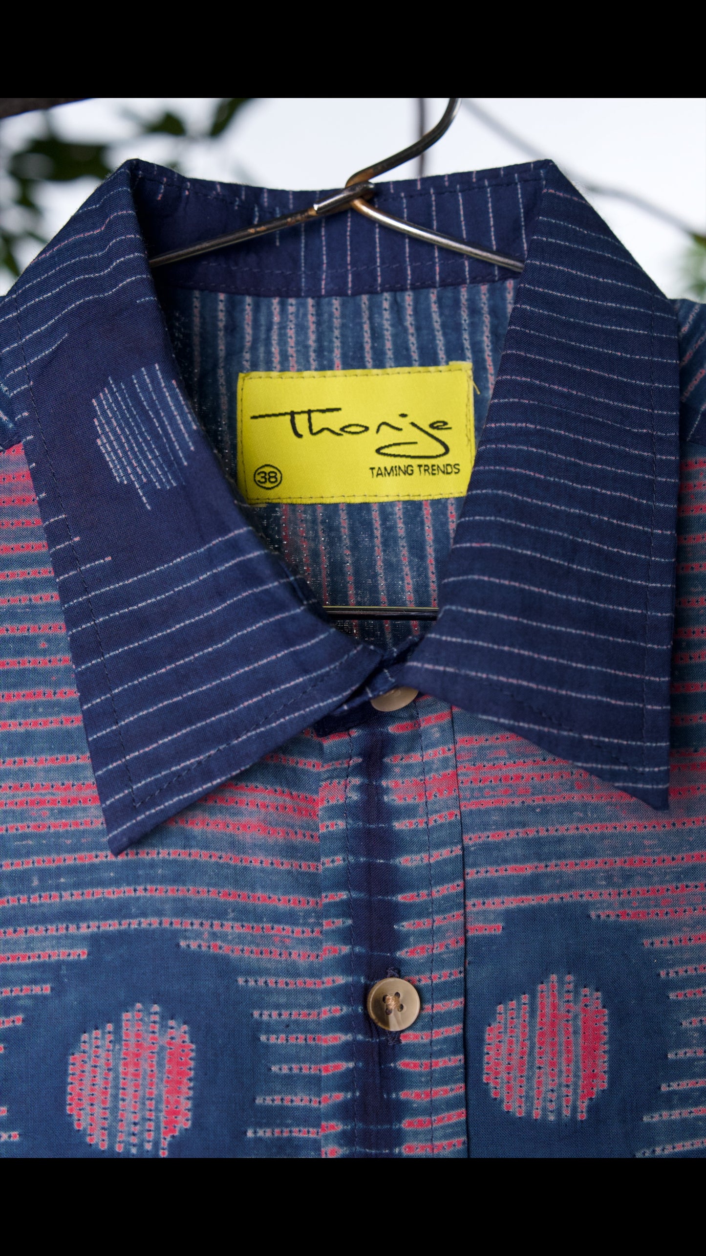 SHIBORI LAVENDER GOLA SHIRT