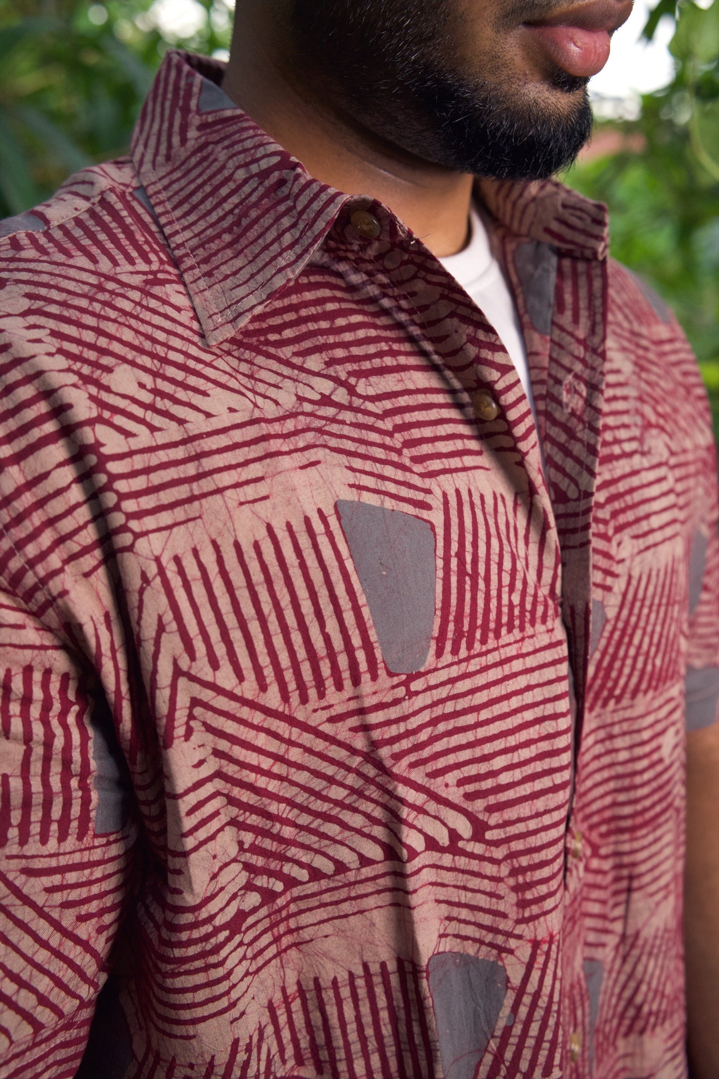 BATIK MAROON LEARIYA SHIRT