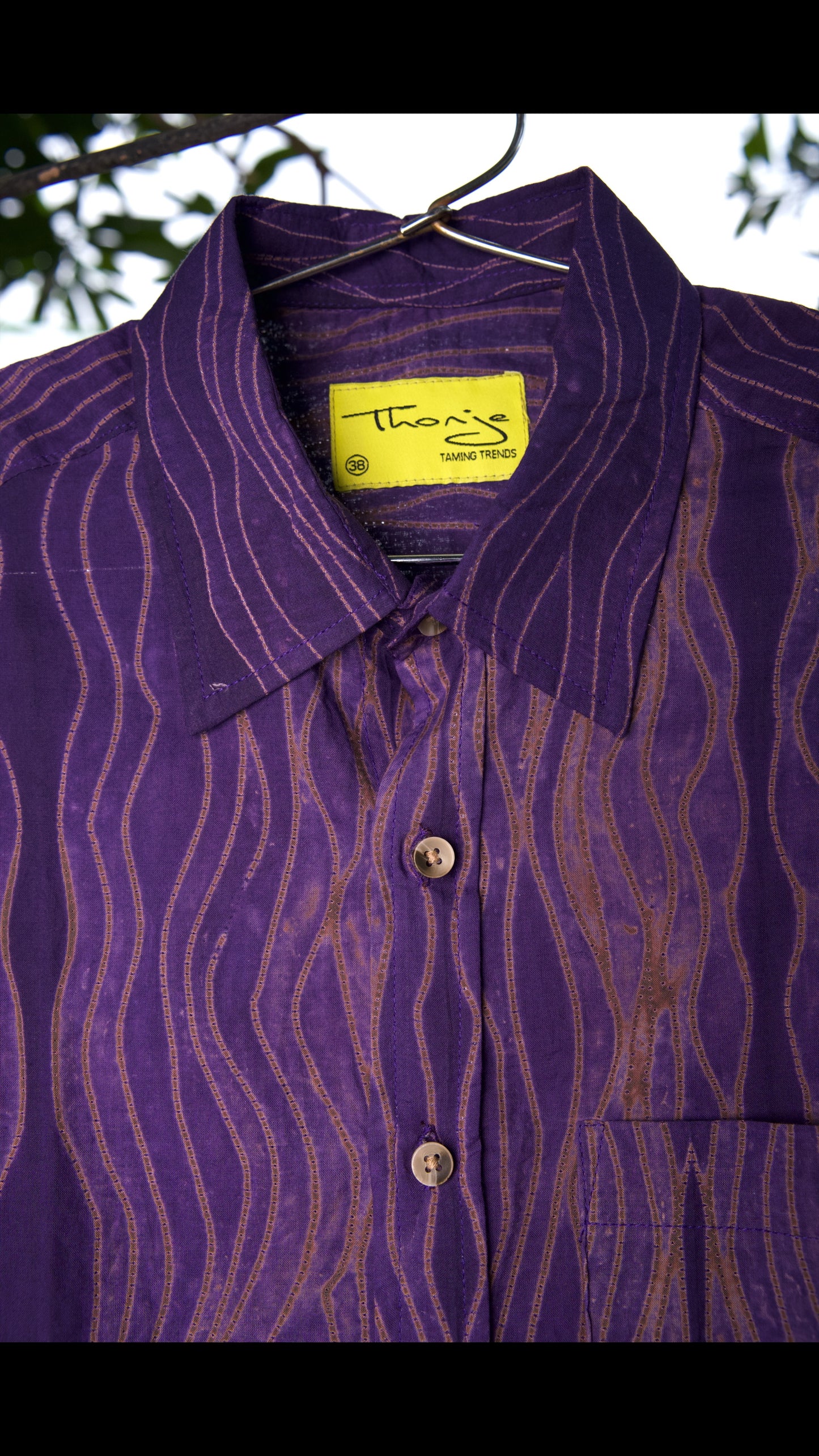 AJRAKH HENNA FLORAL SHIRT