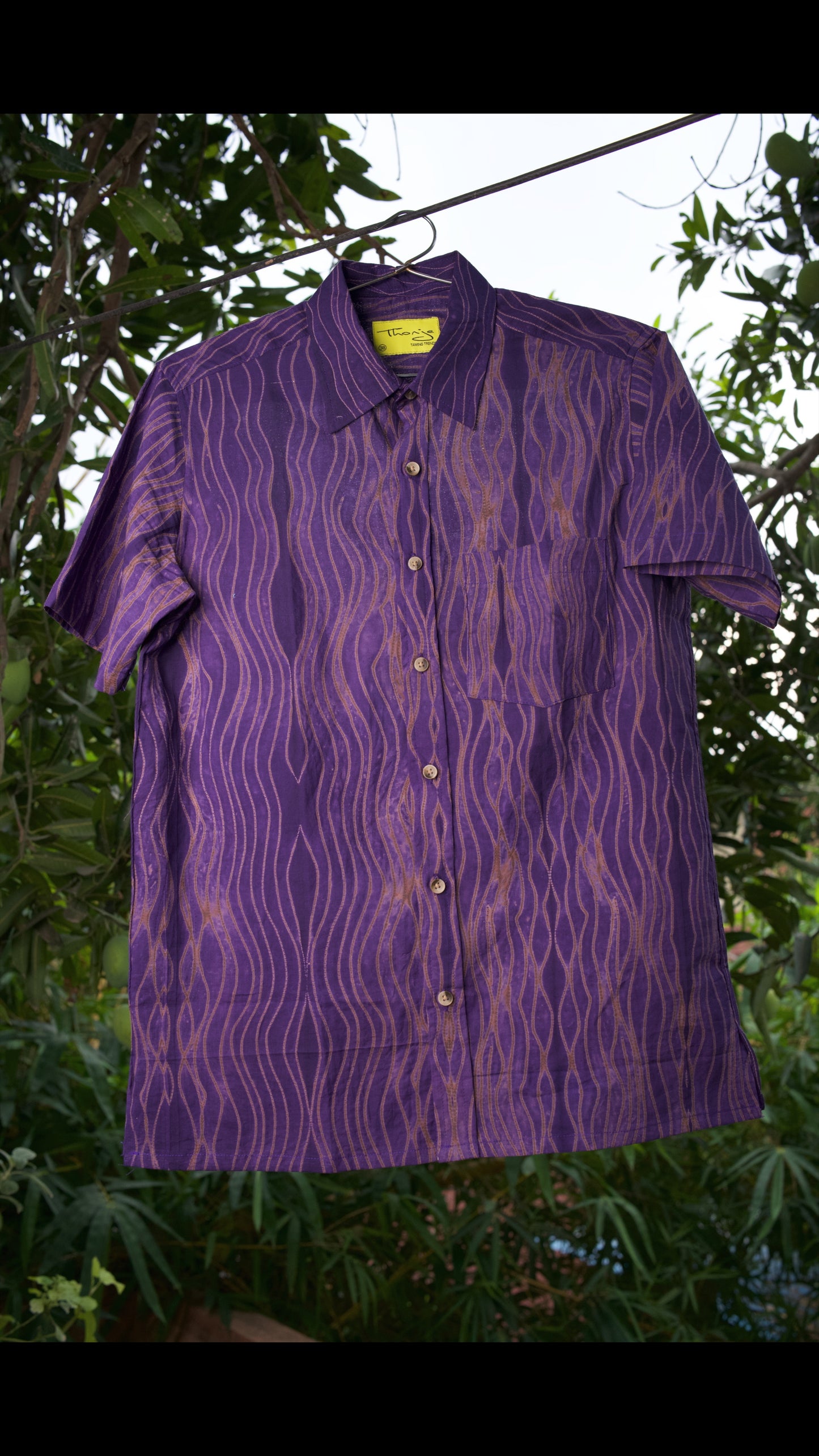 AJRAKH HENNA FLORAL SHIRT