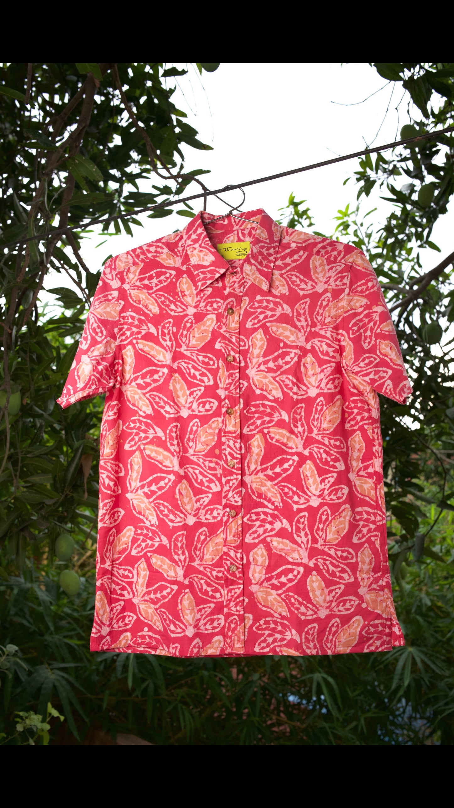 AJRAKH HENNA FLORAL SHIRT