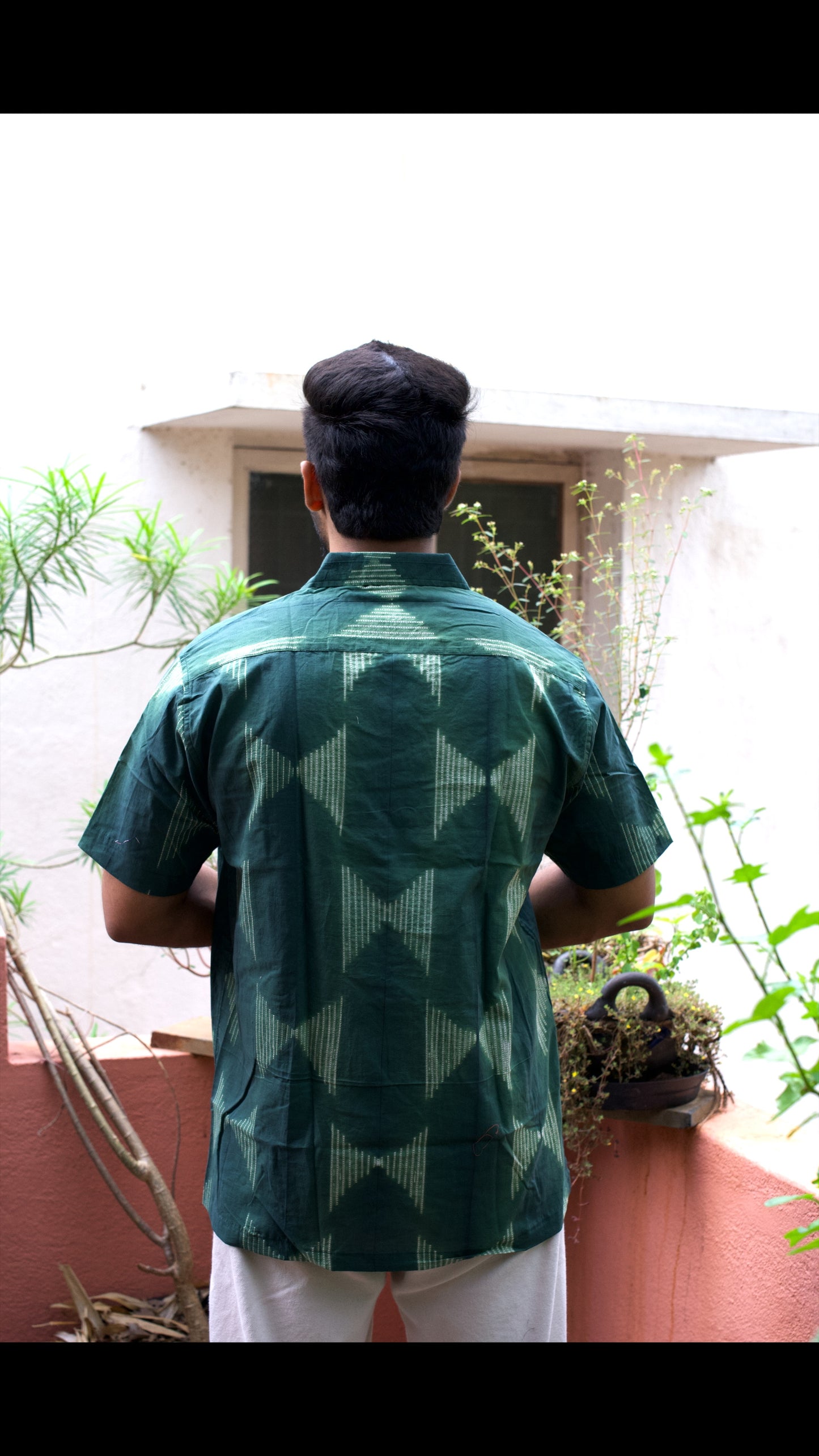 AJRAKH HENNA FLORAL SHIRT