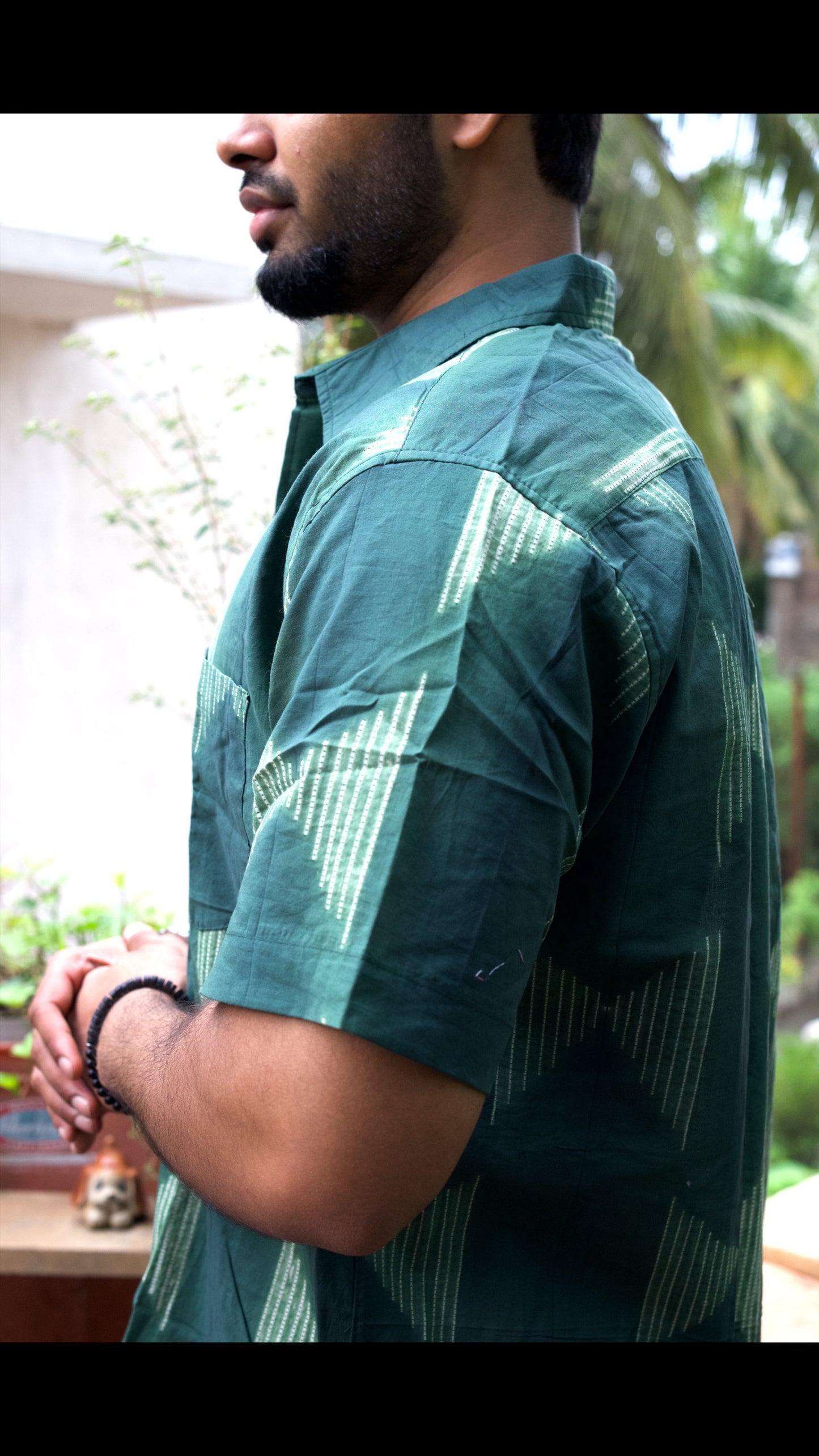 AJRAKH HENNA FLORAL SHIRT