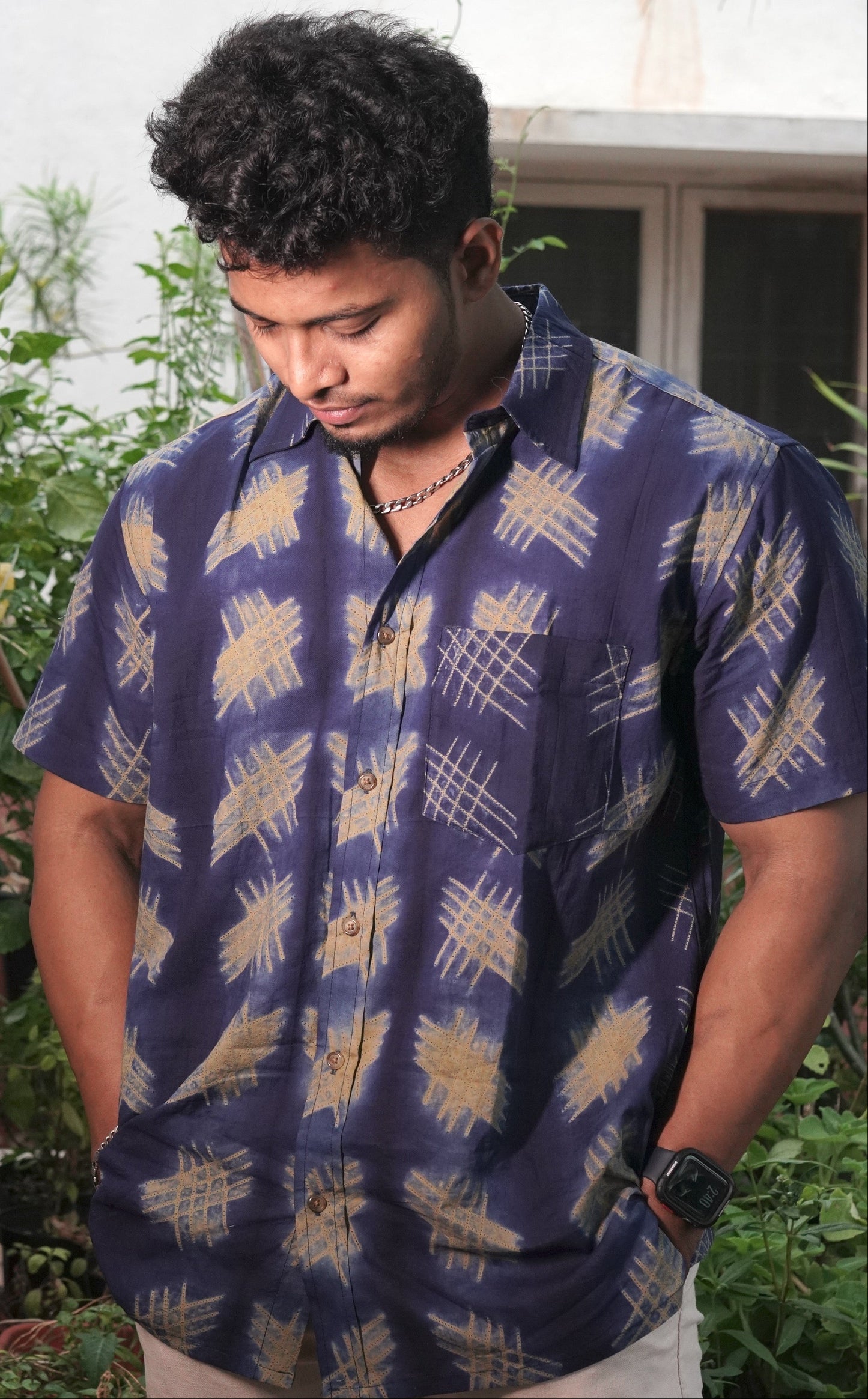 SHIBORI TIC TAC TOE SHIRT