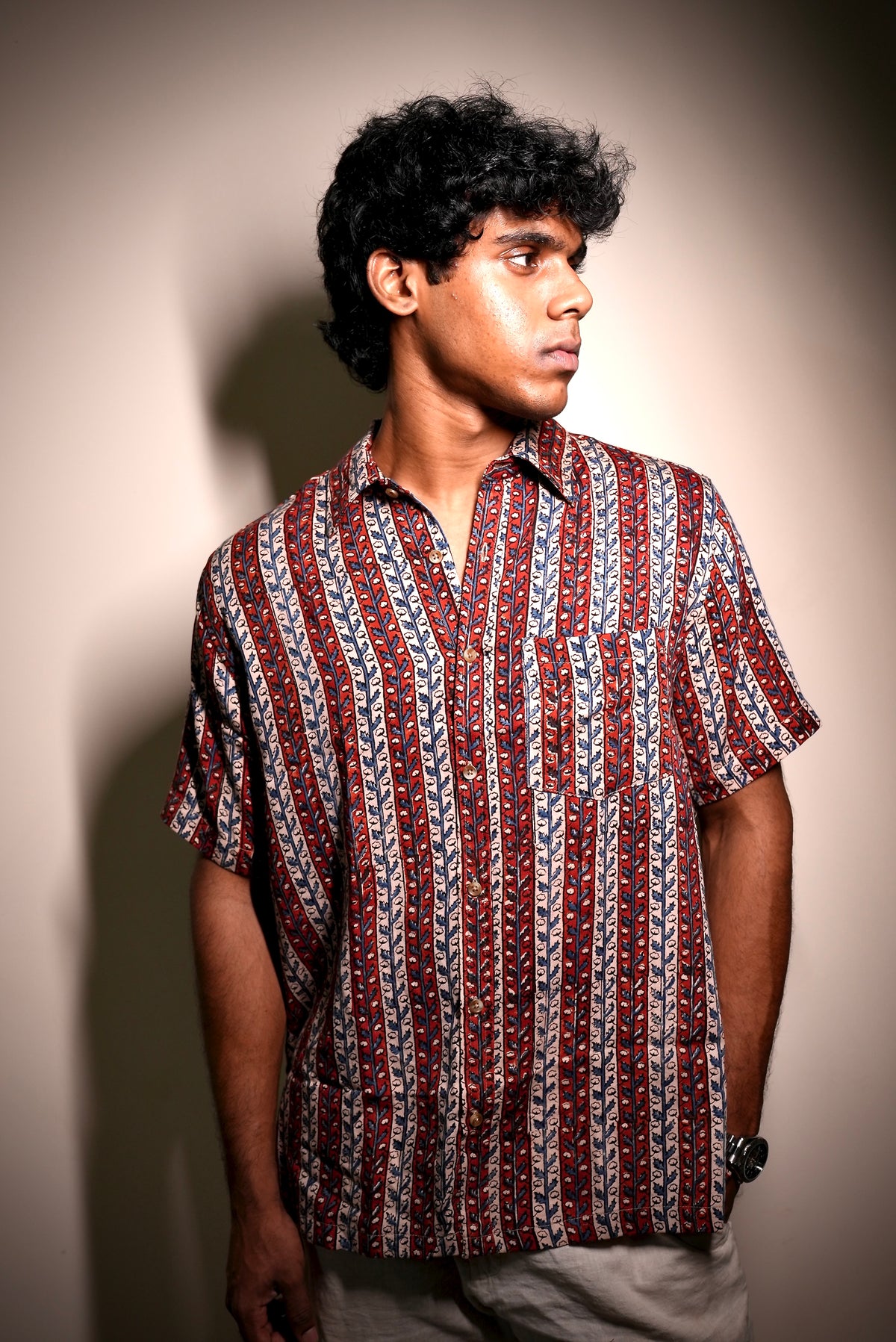 AJRAKH STRIPE SHIRT