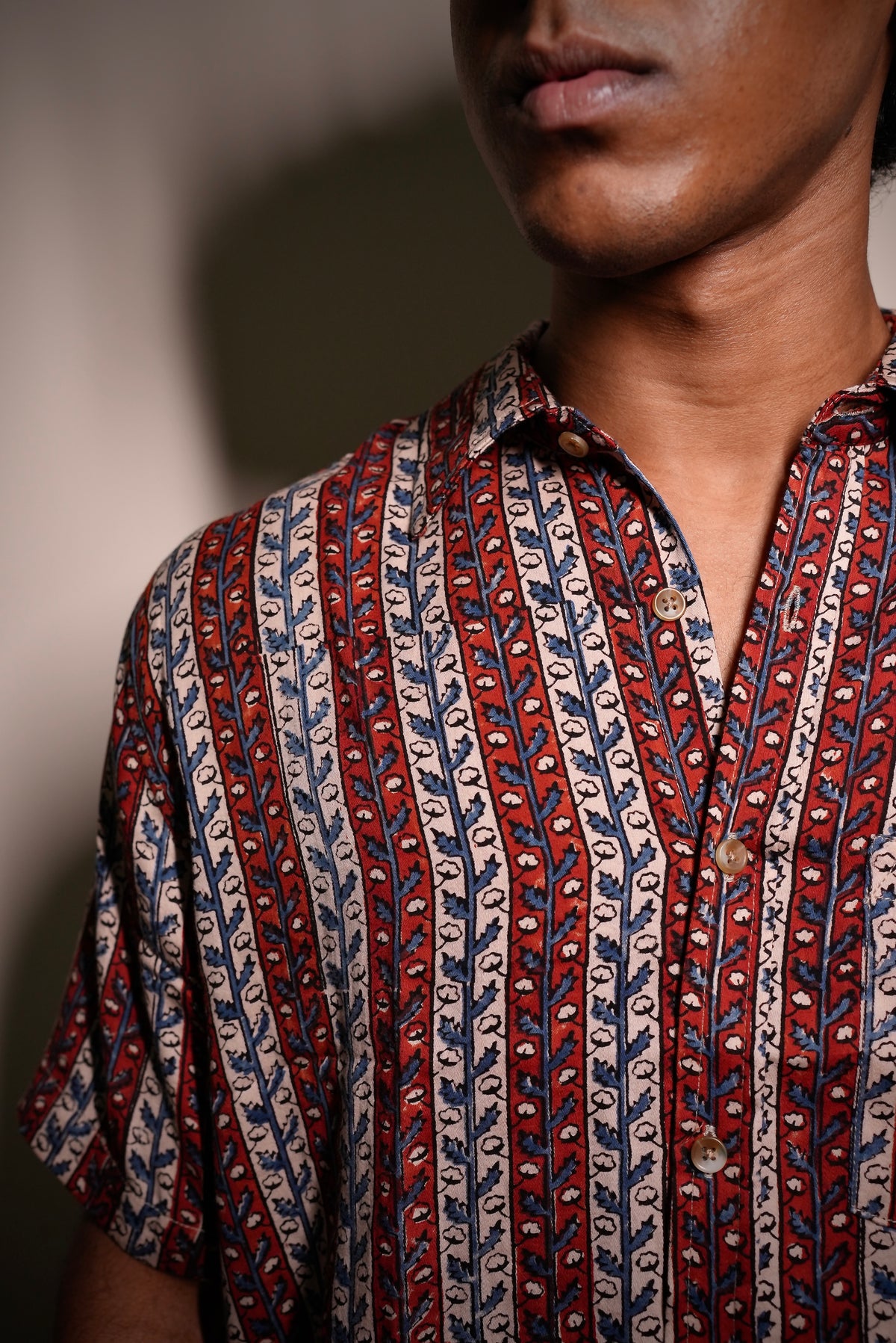 AJRAKH STRIPE SHIRT