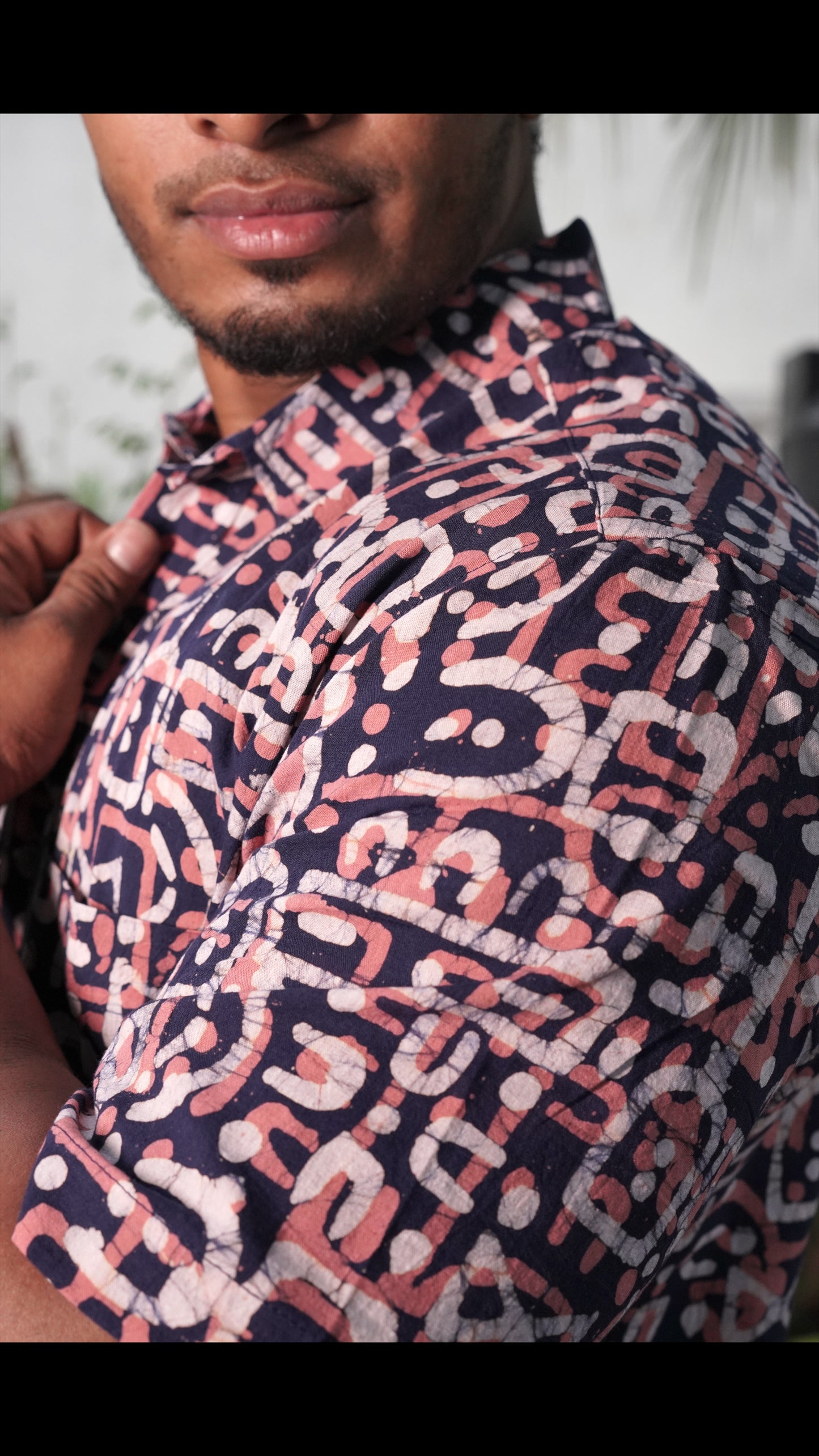 AJRAKH HENNA FLORAL SHIRT