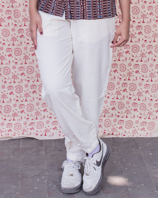 OFF- WHITE TROUSERS PANTS