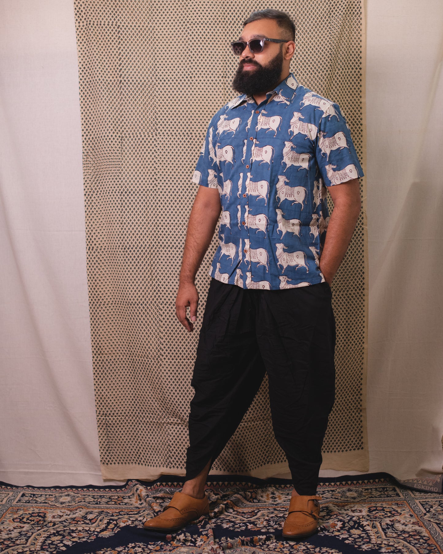 INDIGO BIG BULL SHIRT