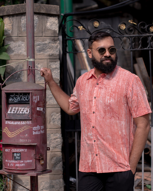 DABU PEACH MAHARAJA SHIRT